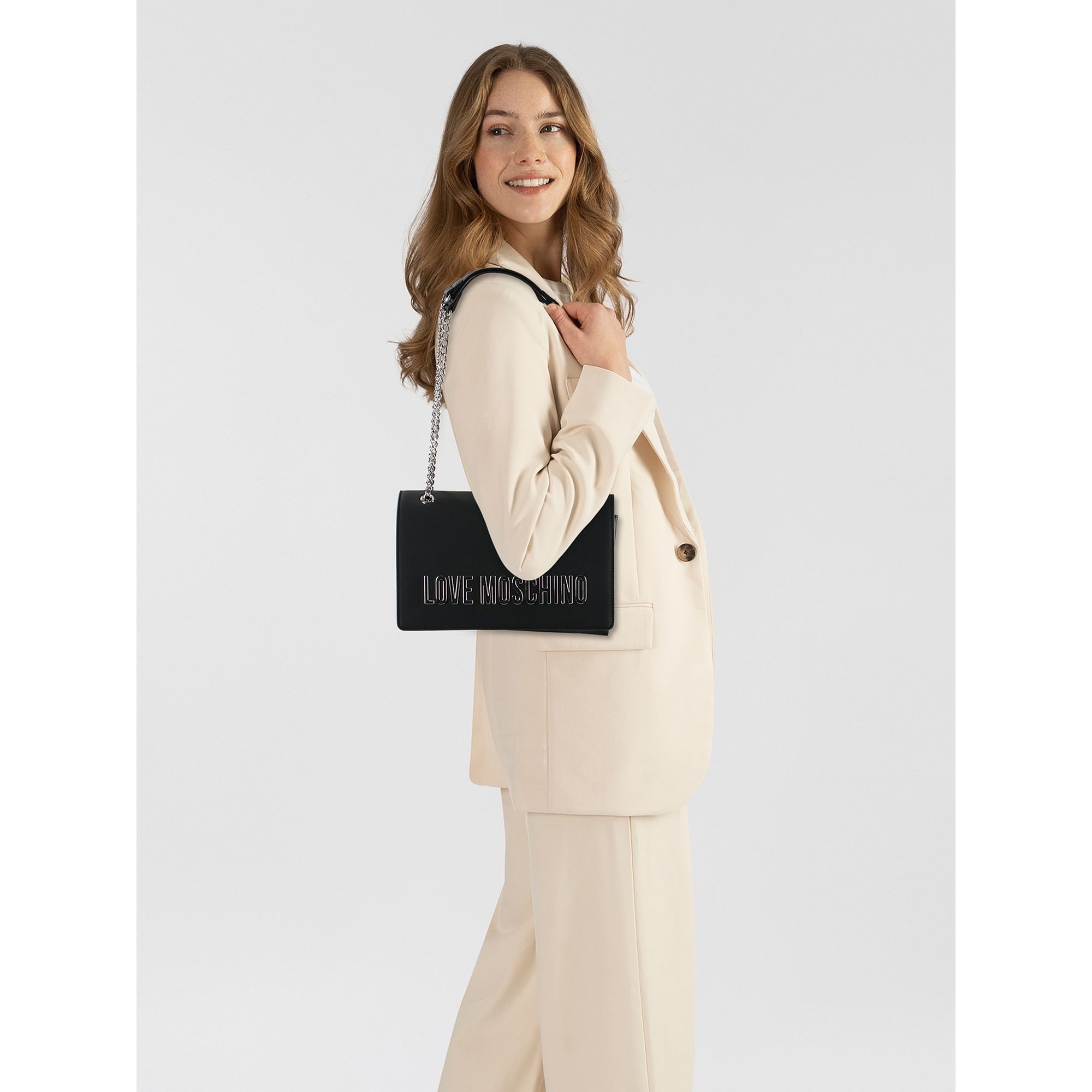 LOVE MOSCHINO Schultertasche Bold Love, Polyurethan