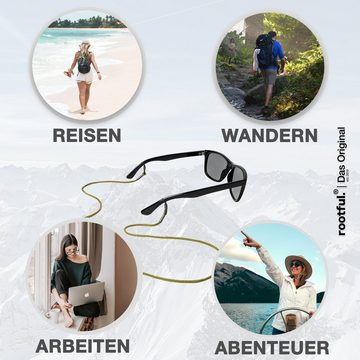 rootful. Brillenband rootful.® urban Brillenband aus Stoff 2er Pack - Brillenkette, inklusive Mikrofaserbeutel und Mikrofaserputztuch