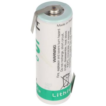Saft SAFT LS17500 Lithium Batterie, Size A, mit Lötfahne Z-Form Batterie, (3,6 V)