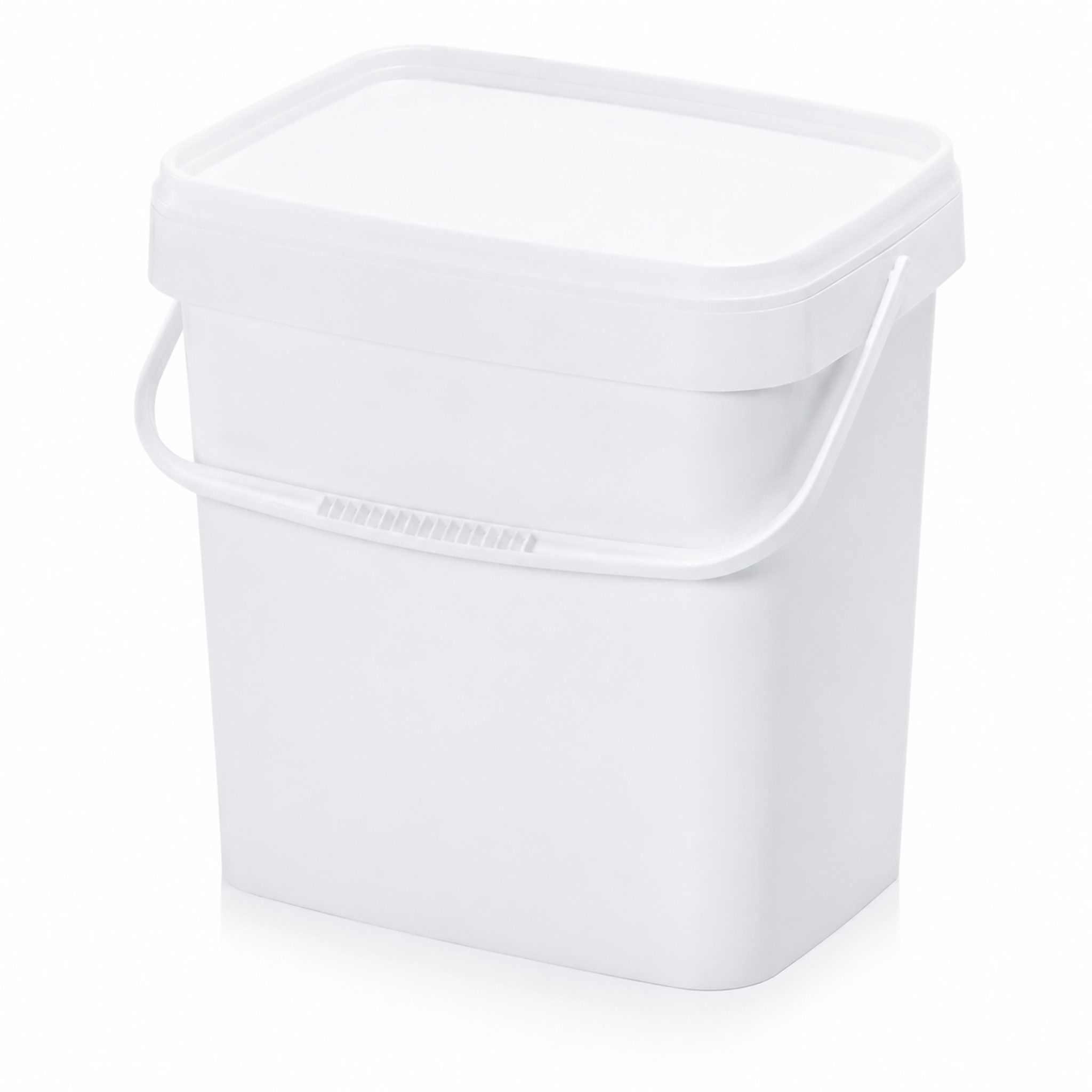 AUER Packaging GmbH Frischhaltedose AUER 10,3 Liter Eimer rechteckig mit Deckel 29 x 20 x 27 cm Weiß, Polypropylen, (1-tlg), lebensmittelecht