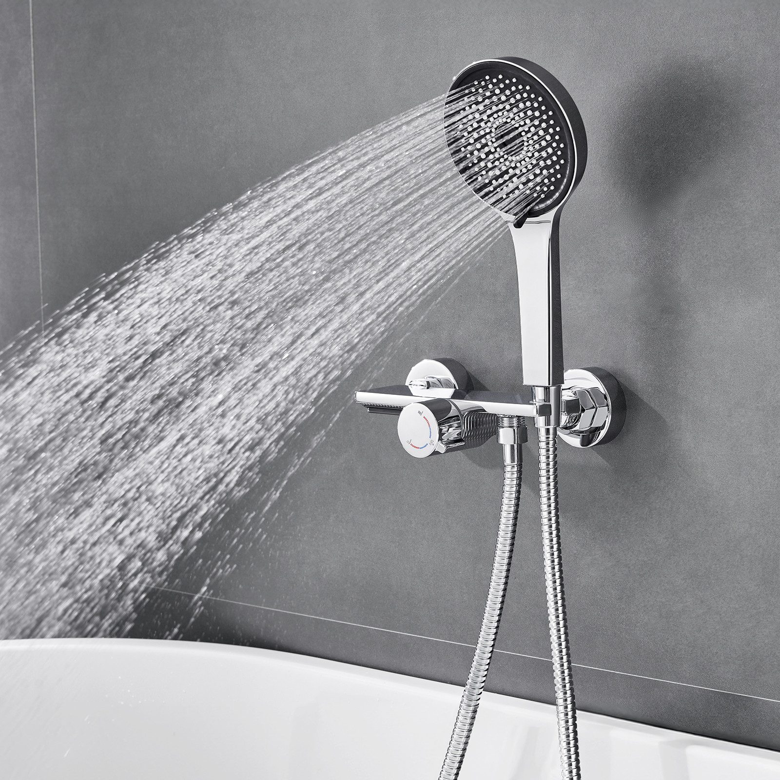 Auralum Max Duscharmatur Wasserfall Wasserhahn Badewannenarmatur günstig online kaufen