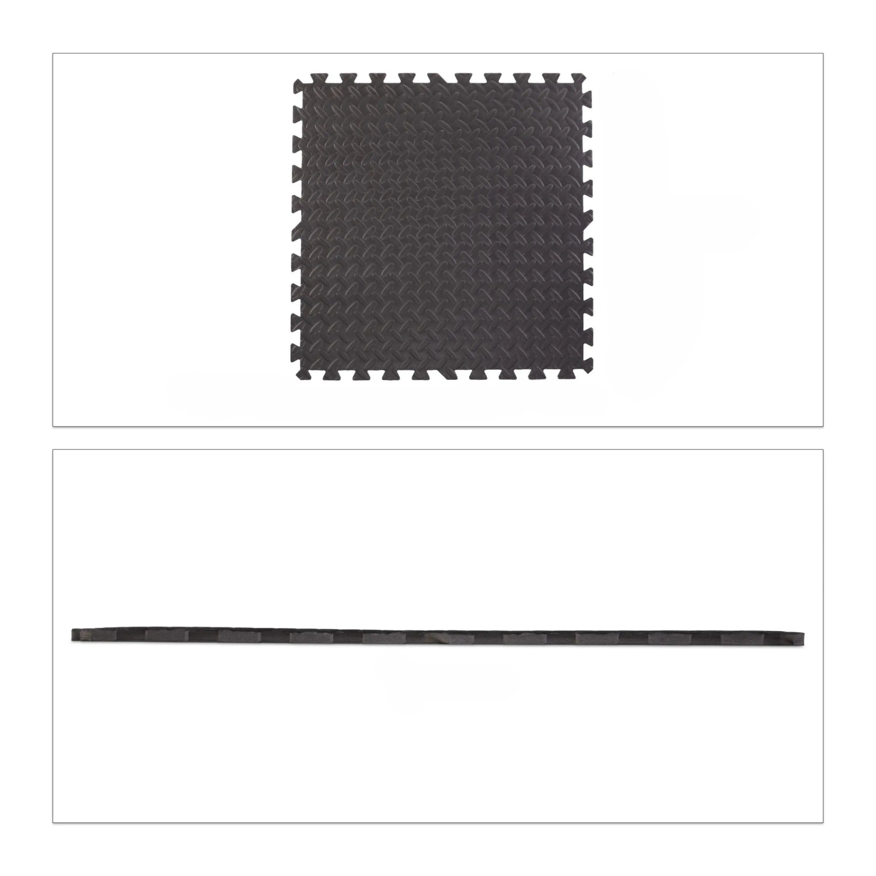 Sport-Knight® Bodenmatte Матыset 8-tlg Schwarz, EVA-Puzzlematte, Bodenschutzmatte, 60 x 60cm (8 Маты, 16 Randstücke)