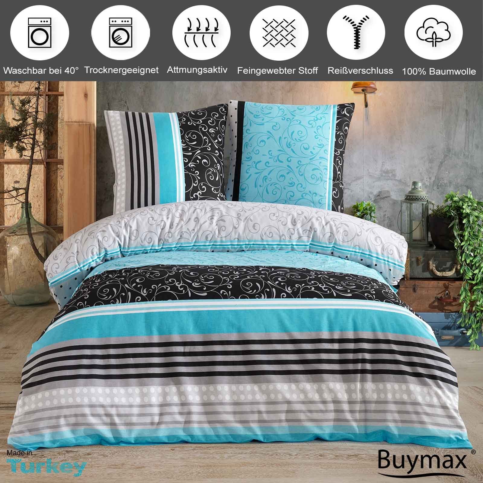 Buymax Bettwäsche Sara, Renforcé: 100% Baumwolle, 3 teilig, 200x220 cm, mit günstig online kaufen