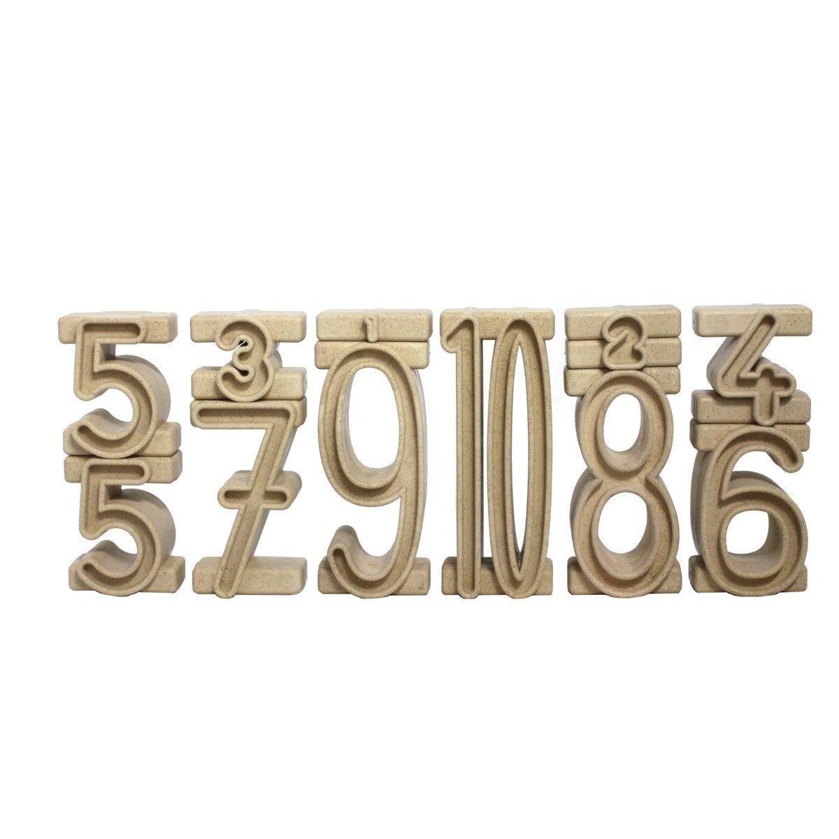 Wissner® aktiv lernen Lernspielzeug Stapelzahlen Set Re-Wood 34 Teile