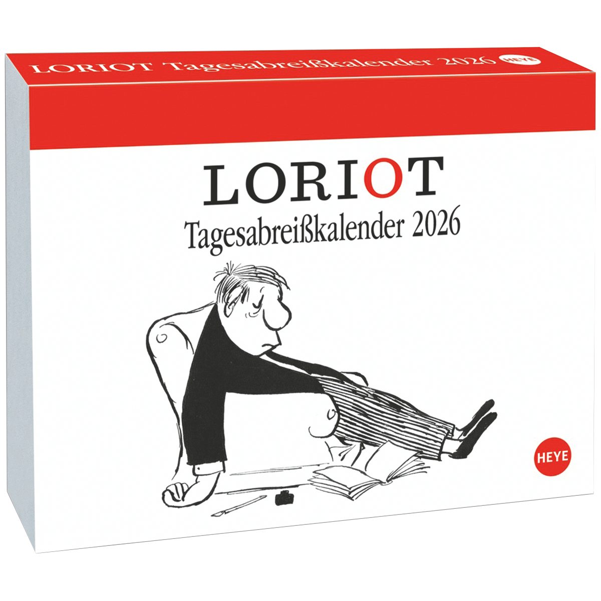HEYE Wandkalender Tagesabreißkalender 2026. Loriot.