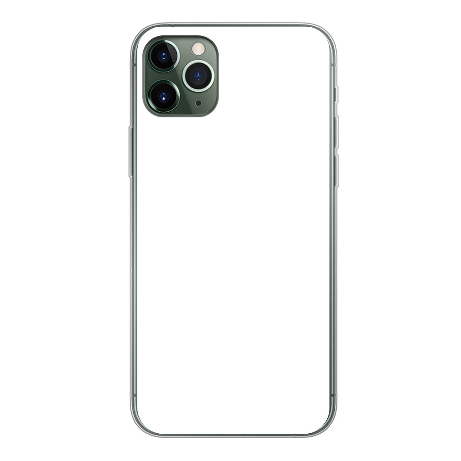 MuchoWow Handyhülle Weiß - Farben - Neutral, Handyhülle Apple iPhone 11 Pro Max, Smartphone-Bumper, Print, Handy