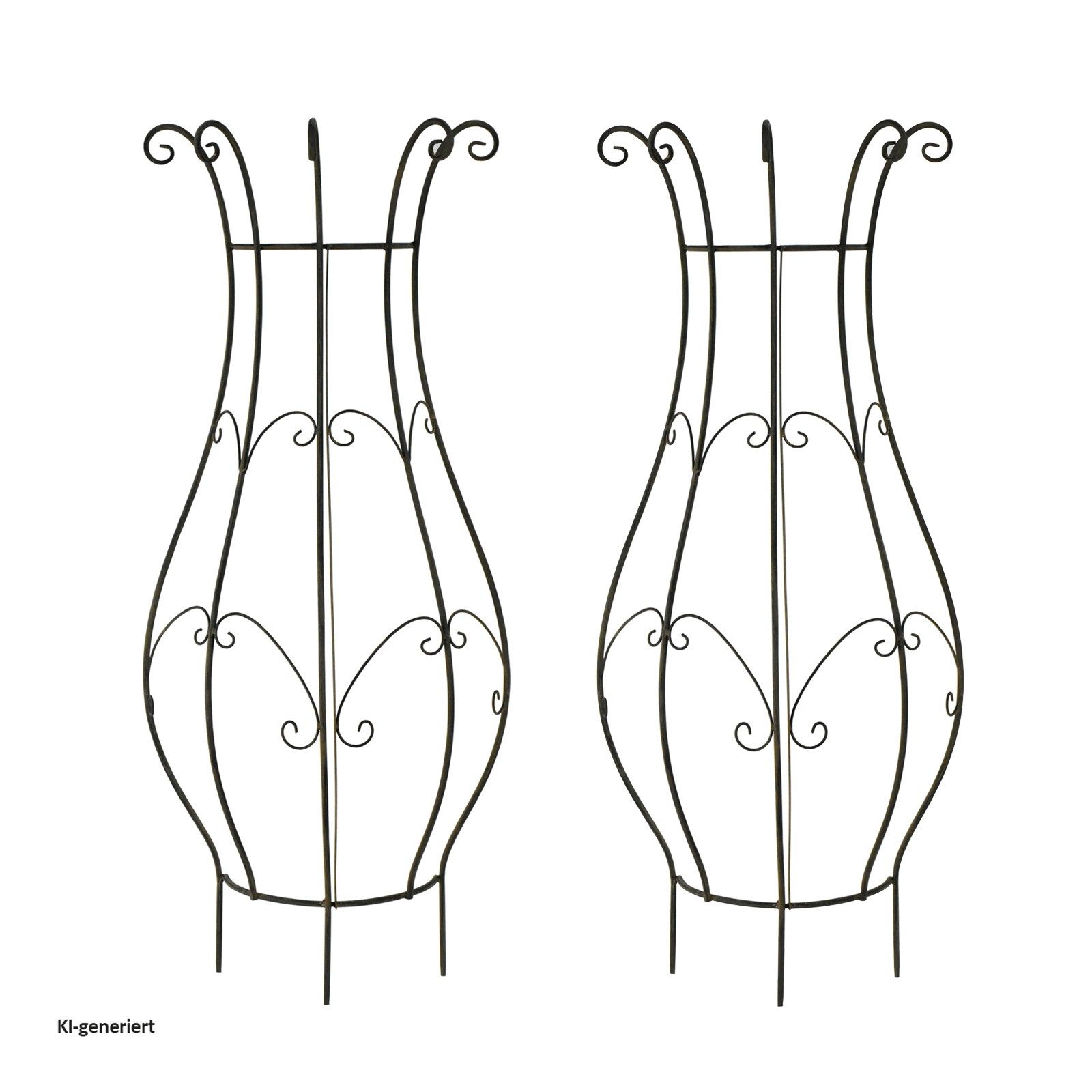 HTI-Living Rankhilfe Rankgitter Bauchig Verena 2er-Set Set, 2 St., 2 Rankhilfen, Rankgitter