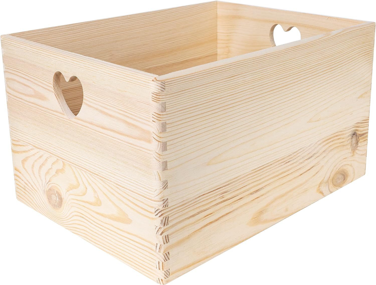 Creative Deco Aufbewahrungsbox Holzkiste Obstkiste Korb günstig online kaufen