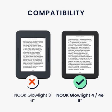 kwmobile E-Reader-Hülle Klapphülle für Barnes & Noble NOOK Glowlight 4 / 4e, Hülle eReader