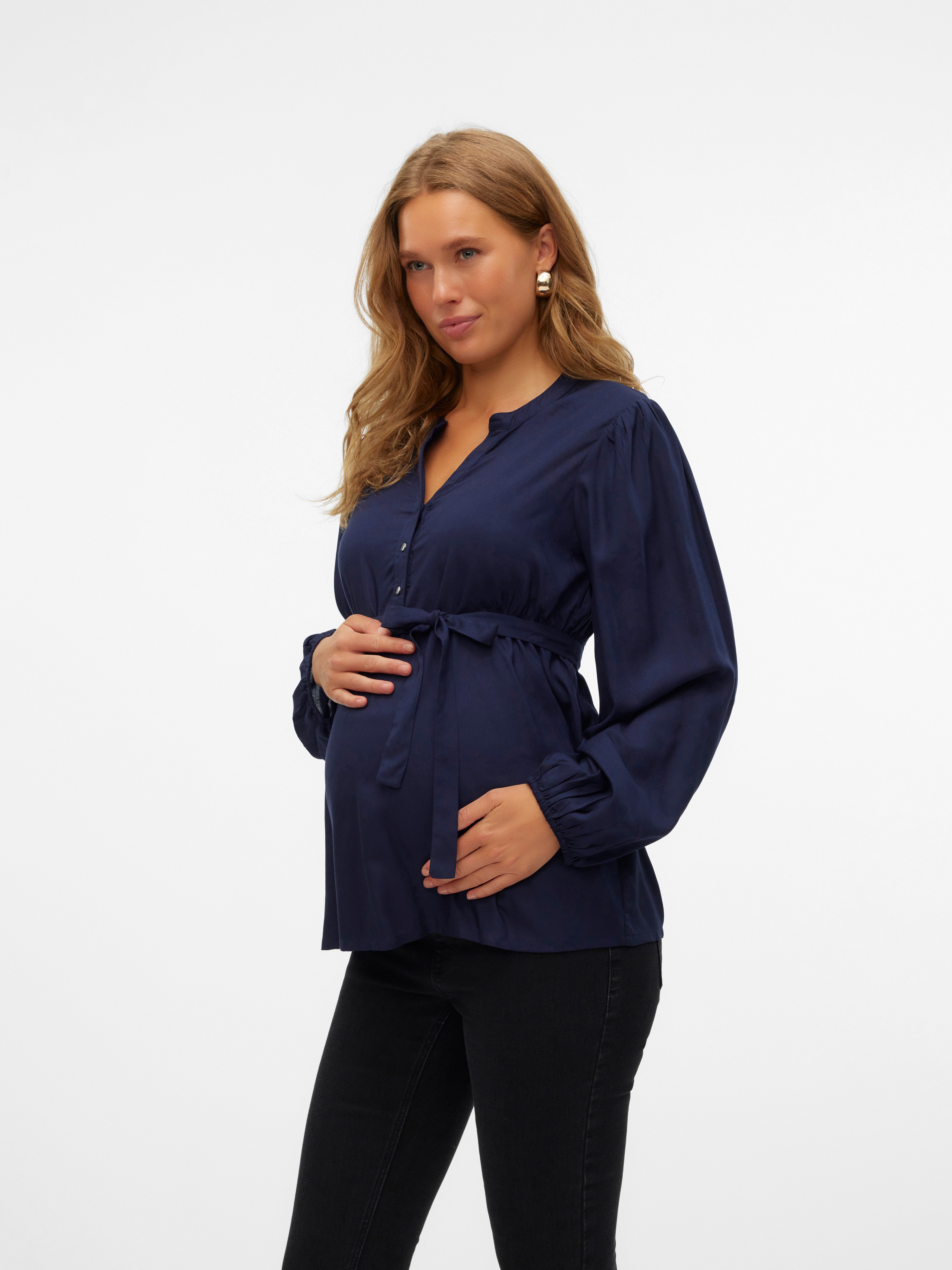 Mamalicious Umstandsshirt MLMERCY LIA L/S WO TOP 2F NOOS günstig online kaufen