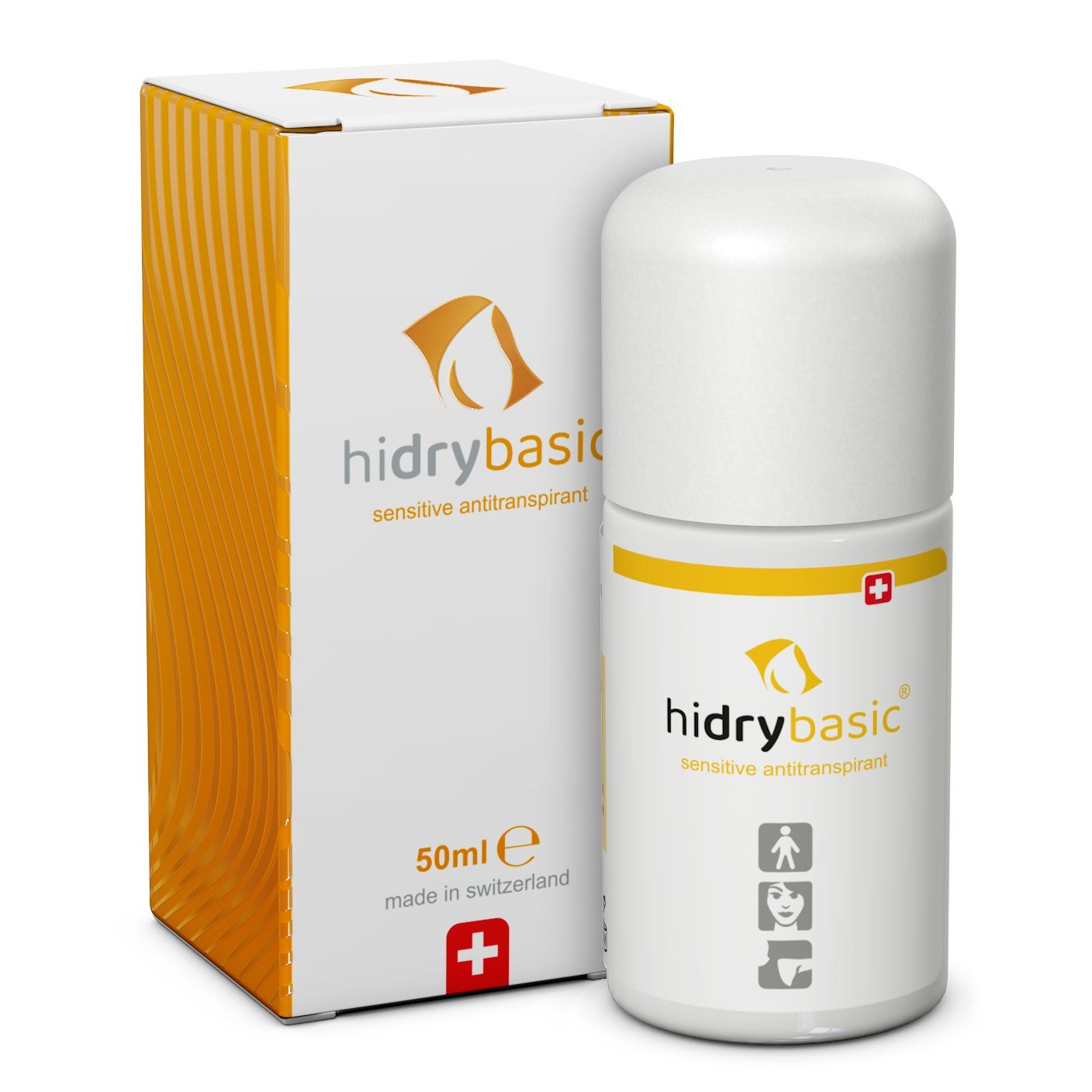 hidry Deo-Creme hidry®basic Antitranspirant 50 flüssig, schweißhemmend, ml, geruchsreduzierend