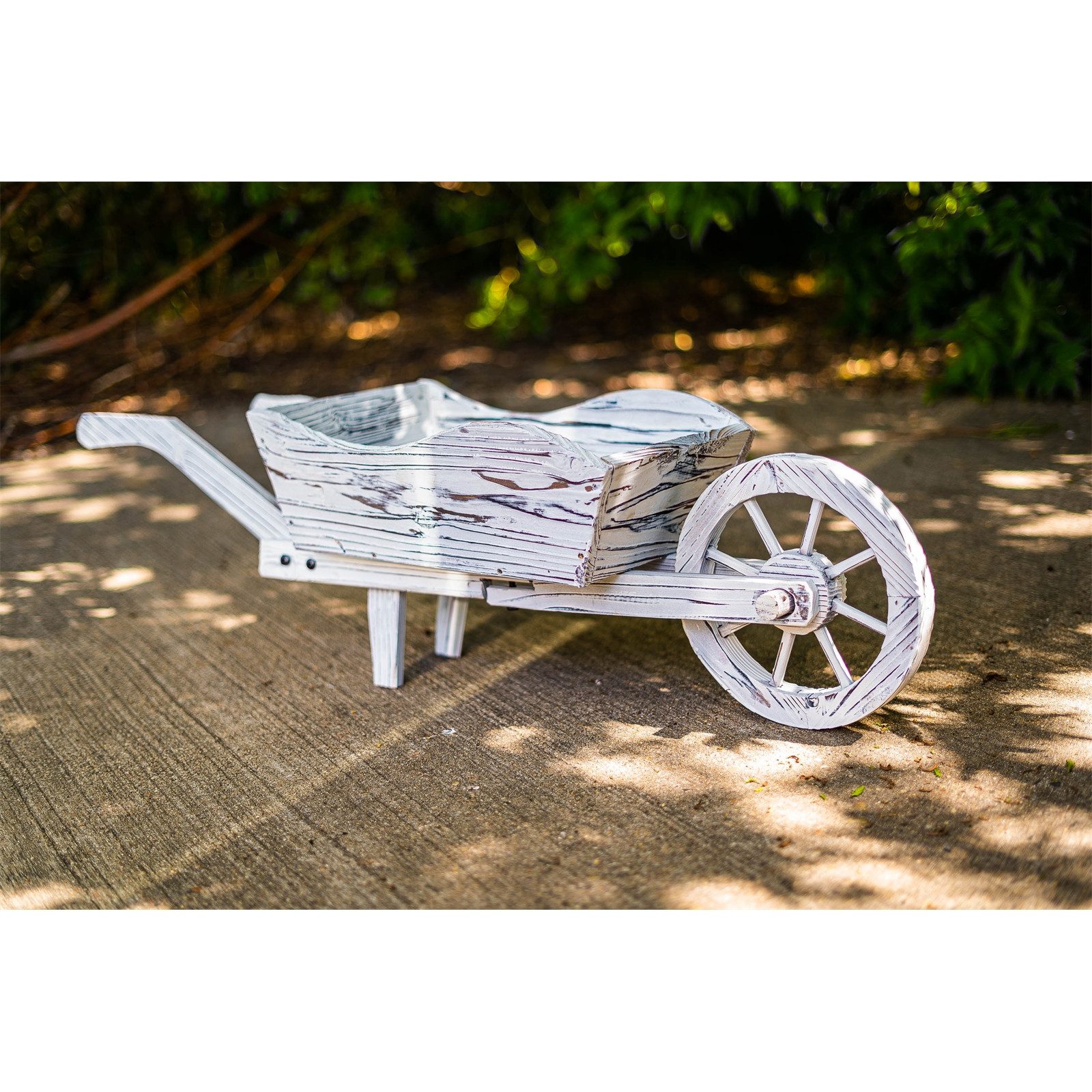 HTI-Line Gartenfigur Dekoschubkarre Sommerset, (Stück, 1 St., 1 Schubkarre ohne Dekoration), Gartendekoration