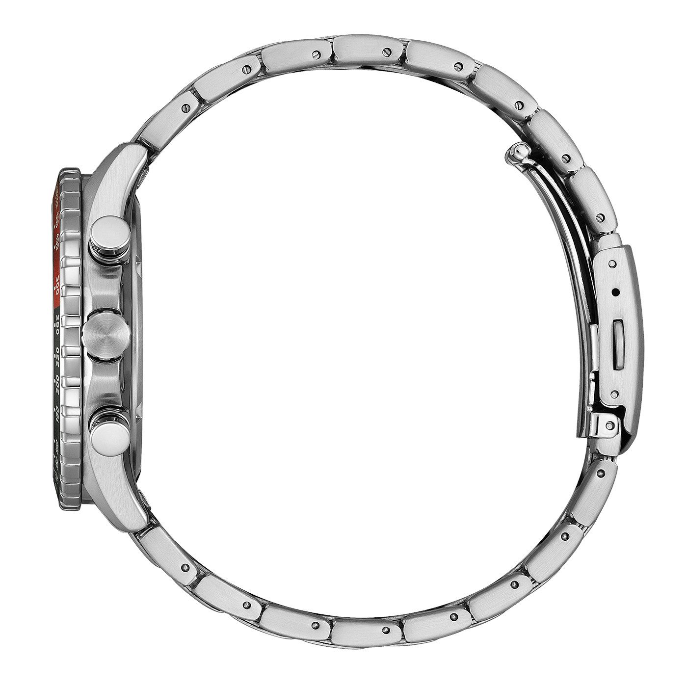 Citizen Chronograph Eco-Drive Sports Chrono AT2566-88E, Armbanduhr, Solar, Herrenuhr, Edelstahlarmband, analog, Big Date