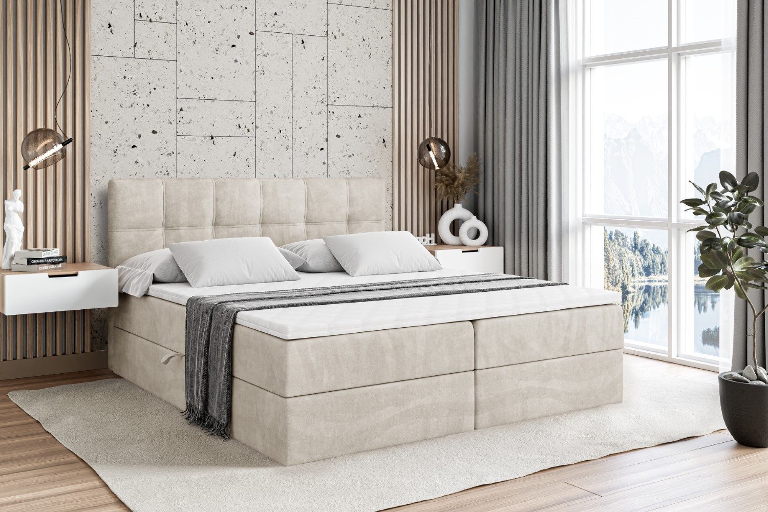 ALTDECOR Boxbett MARCE (Multipocket-Matratze H4, H3 günstig online kaufen