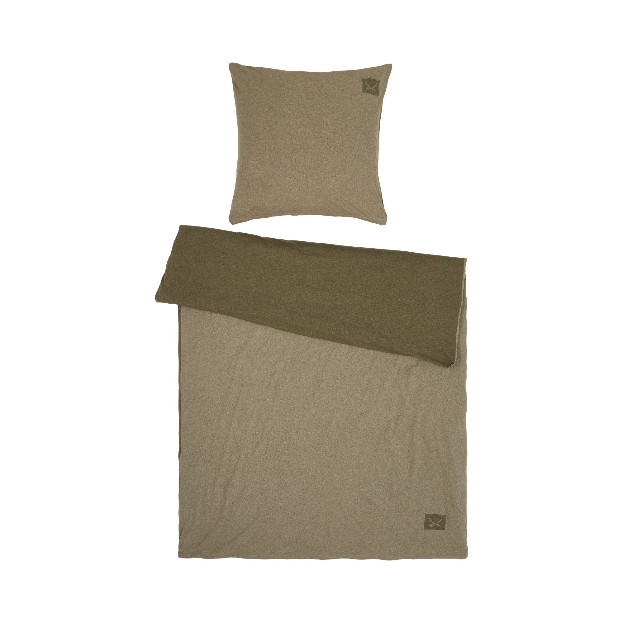 Sansibar Sylt Wendebettwäsche Bettwäsche "Jersey Melange" mit modernem Logo günstig online kaufen