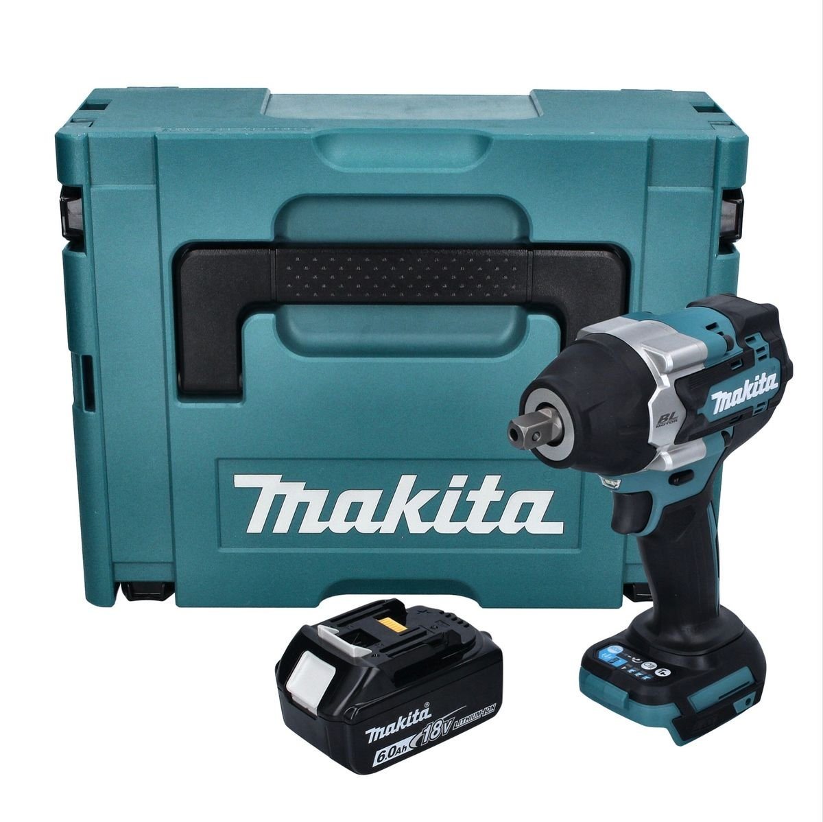 Thumbnail - Makita Akku-Schlagschrauber DTW 701 G1J Akku Schlagschrauber 18 V 700 Nm 1/2" XPT Brushless + 1x