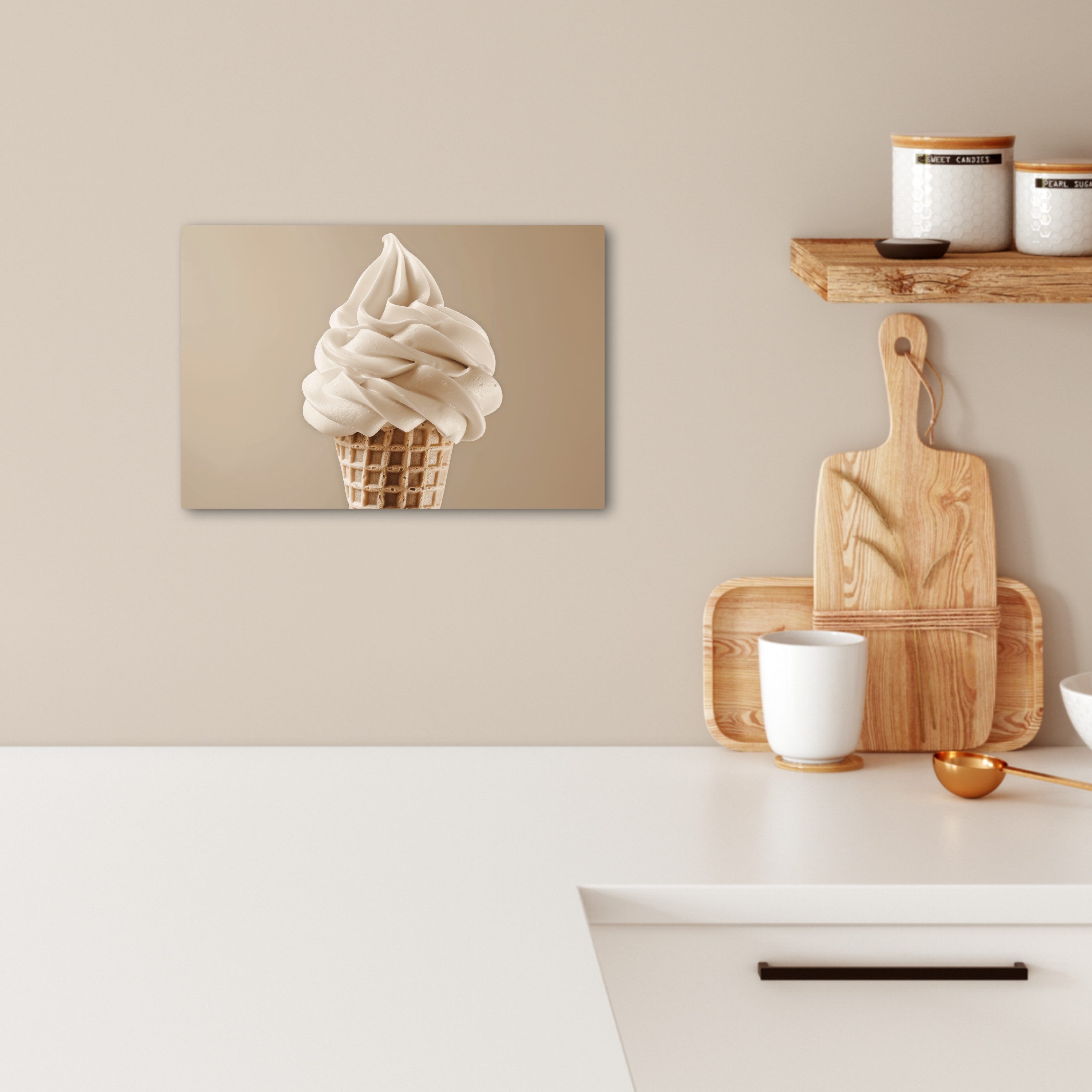 OneMillionCanvasses® Leinwandbild Eiscreme - Softeis - günstig online kaufen