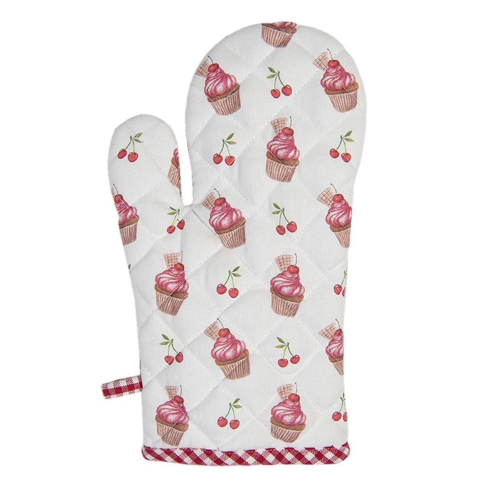 Clayre & Eef Topfhandschuhe Cherry Cupcakes, günstig online kaufen