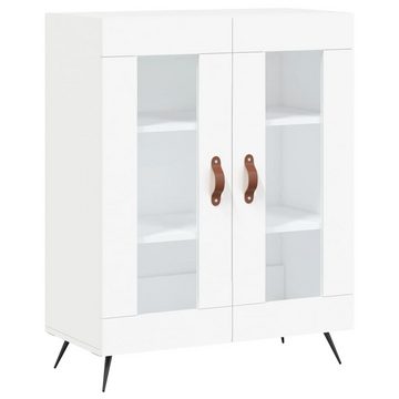 vidaXL Anrichte Highboard Weiß 69,5x34x180 cm Holzwerkstoff Glas Vitrine