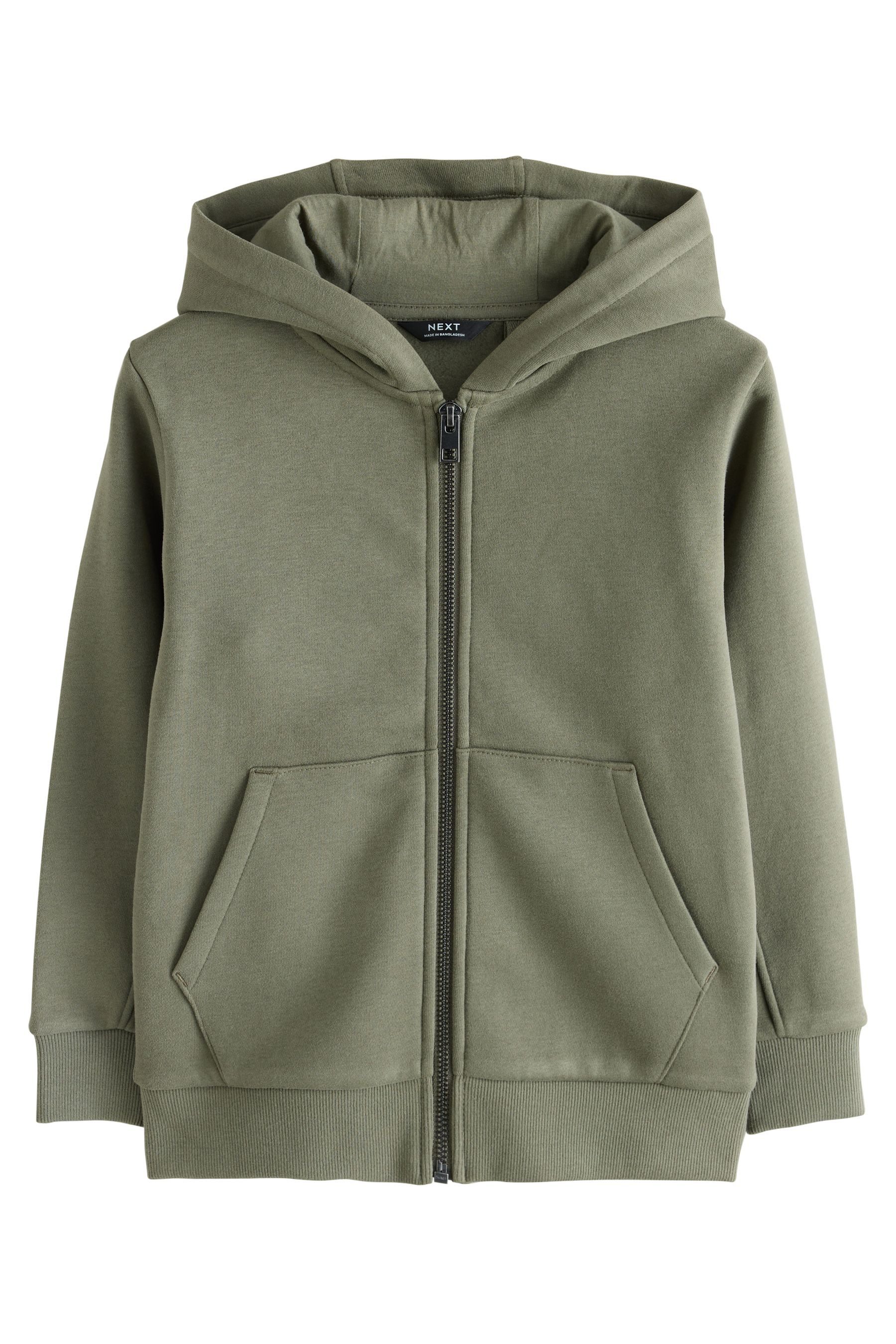 Hoodie Kapuzenjacke mit Reißverschluss und Hirsch