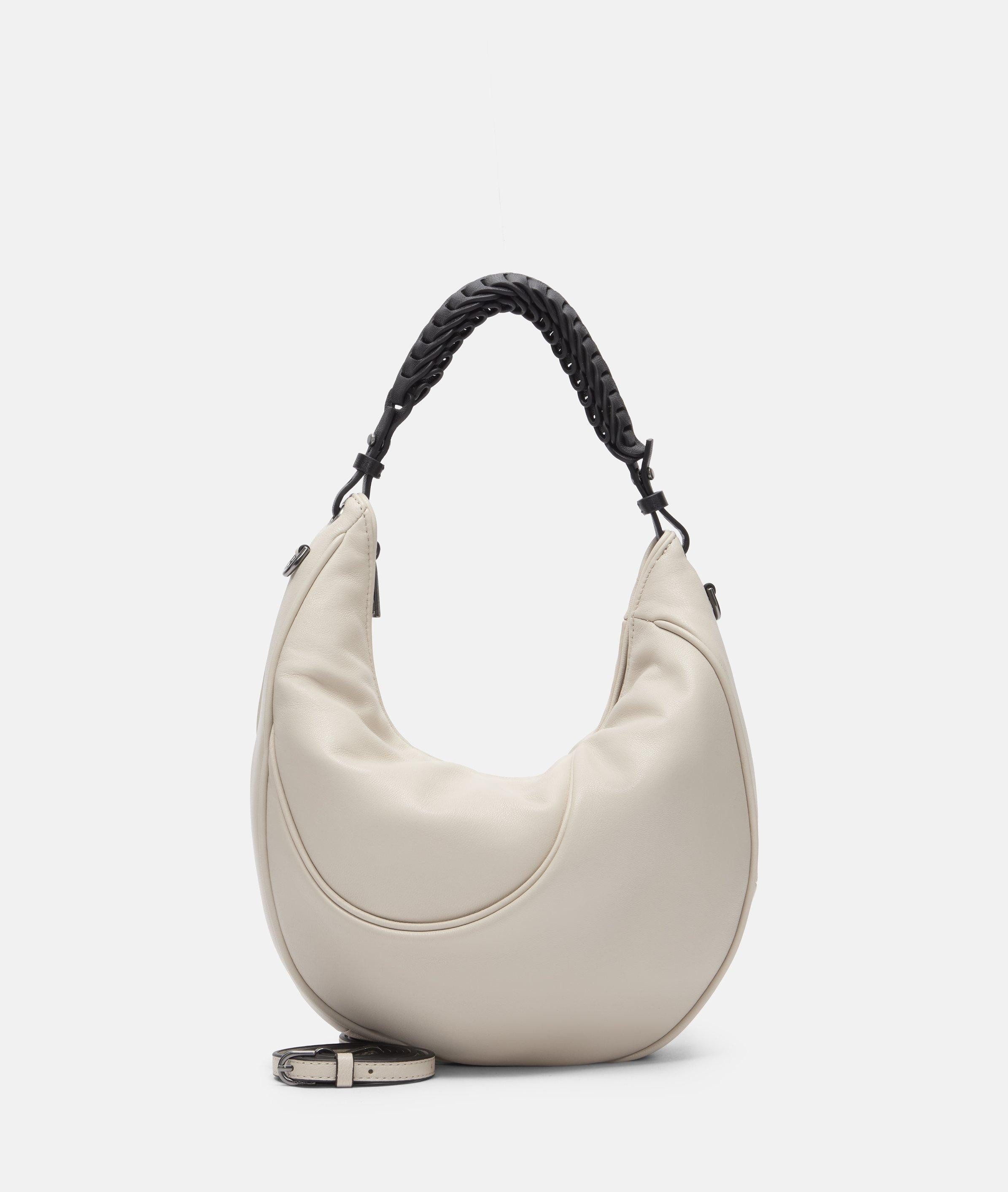 Liebeskind Berlin Schultertasche Hobo, Handliche Hobo-Bag aus gewachstem Leder