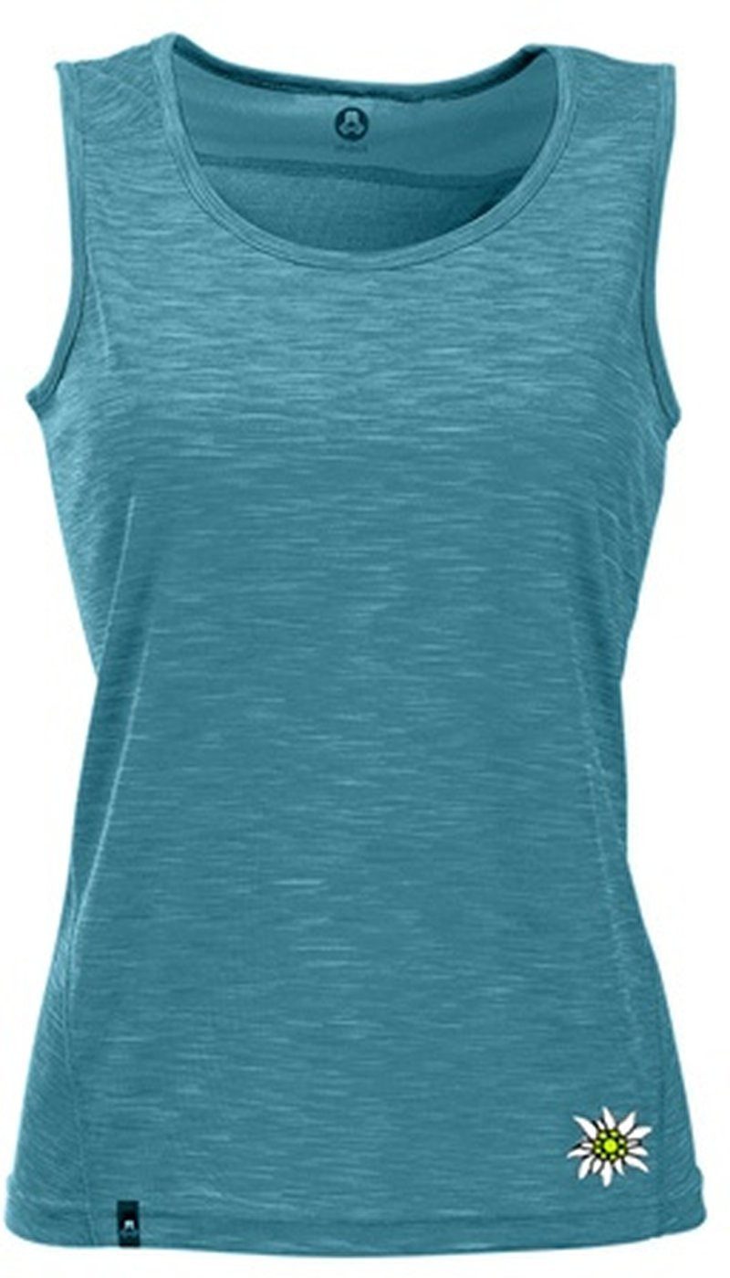 Maul Tanktop Beja XT fresh - Ärmelloses Damen Funktions-Top blau-meliert