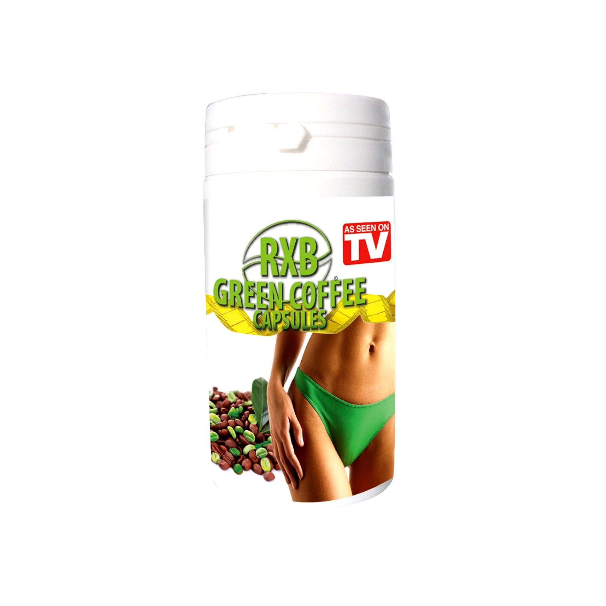 Best Direct® Körperpflegemittel RXB Green Coffee®, 60-tlg., Nahrungsergänzungsmittel aus grünem Kaffee und Guarana (Koffein)