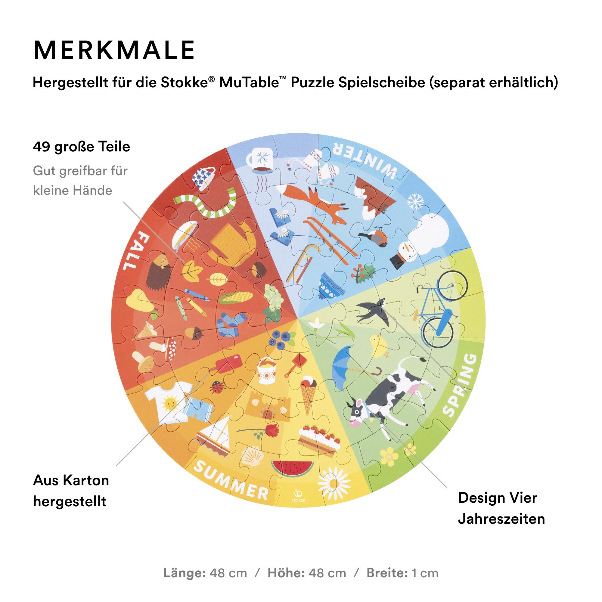 Stokke Puzzle MuTable™ Puzzle V2, 88 Puzzleteile
