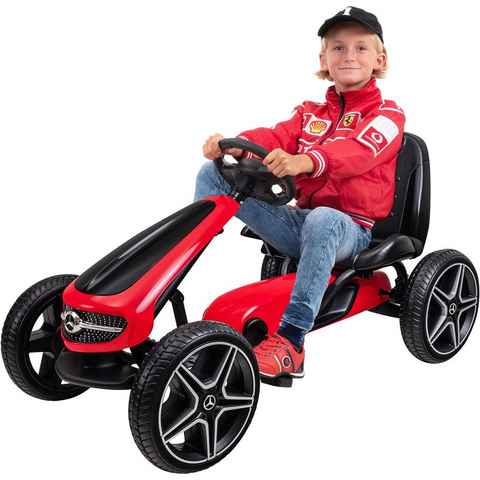 Actionbikes Motors Go-Kart Auto Kinderfahrzeug Go Kart Mercedes Dreamkart, inkl. Handbremse - 4-10 Jahre - Kinderkart - Tretfahrzeug
