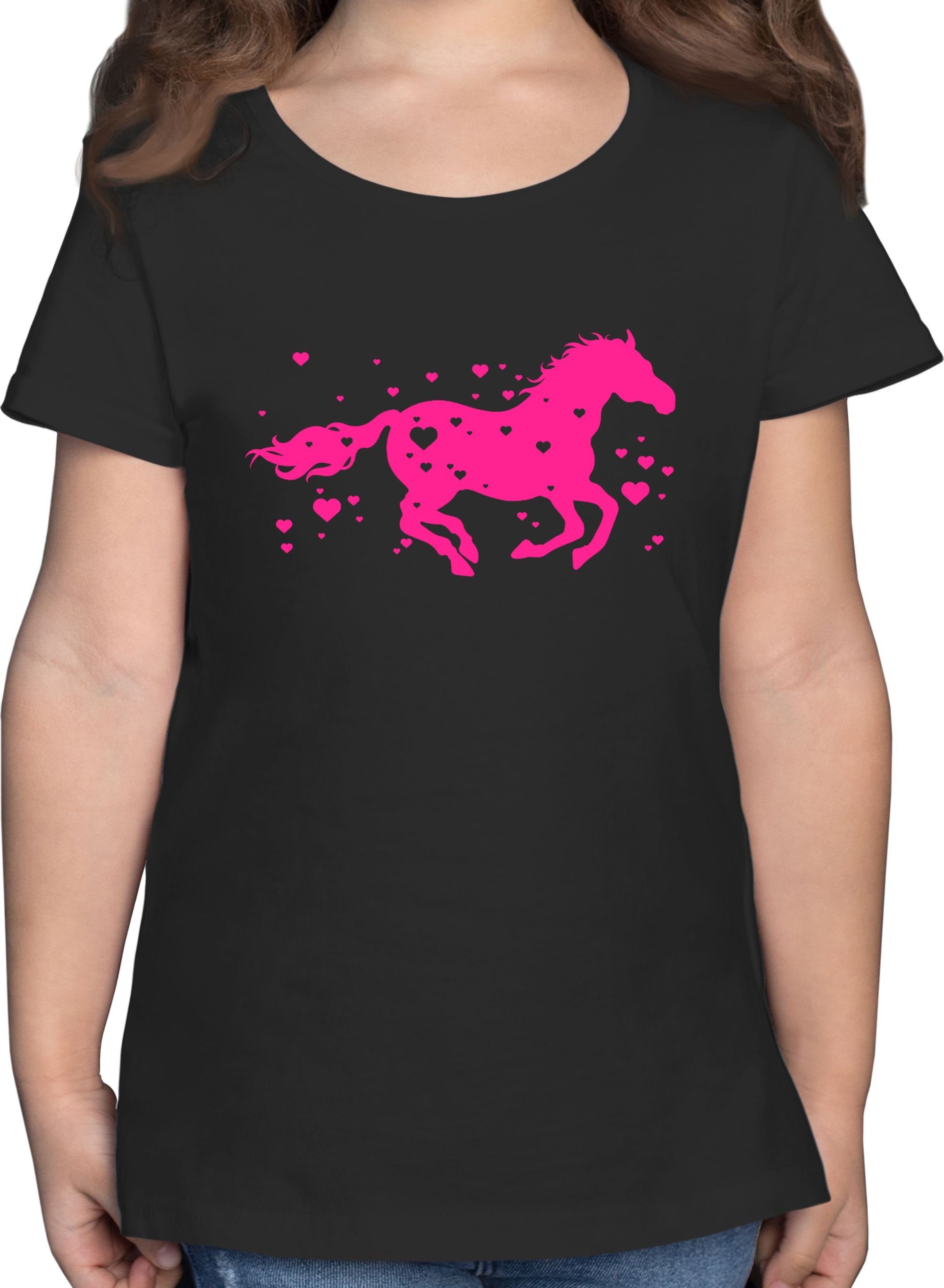 Shirtracer T-Shirt Geschenk Pferd I Pferdemädchen Geschenke I Reitpferd I Springpferd Pferd