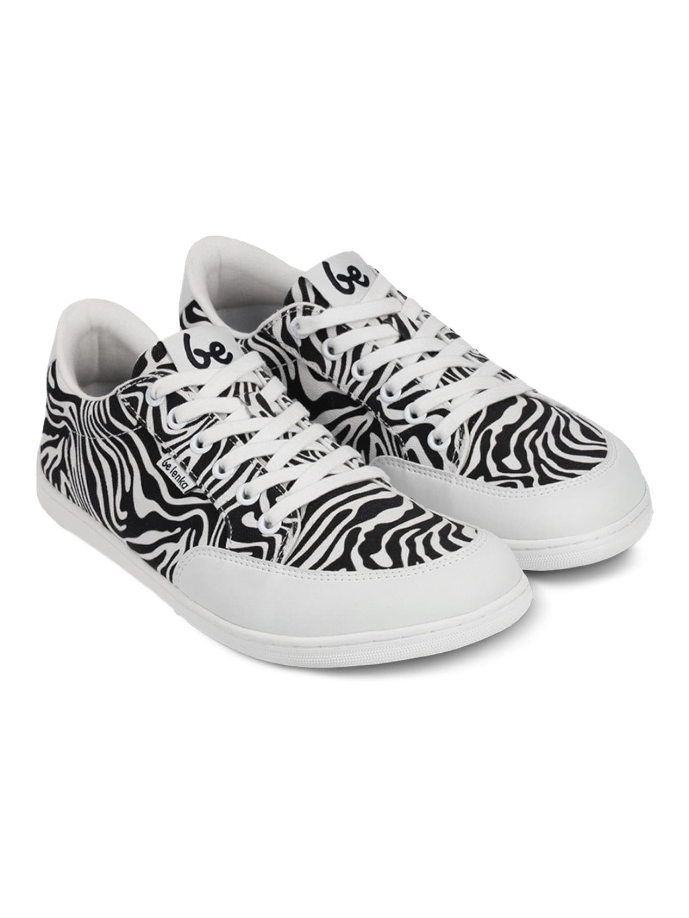 Be Lenka Barfussschuhe Rebound (flexible Sohle, pures Barfußgefühl) Zebra Sneaker