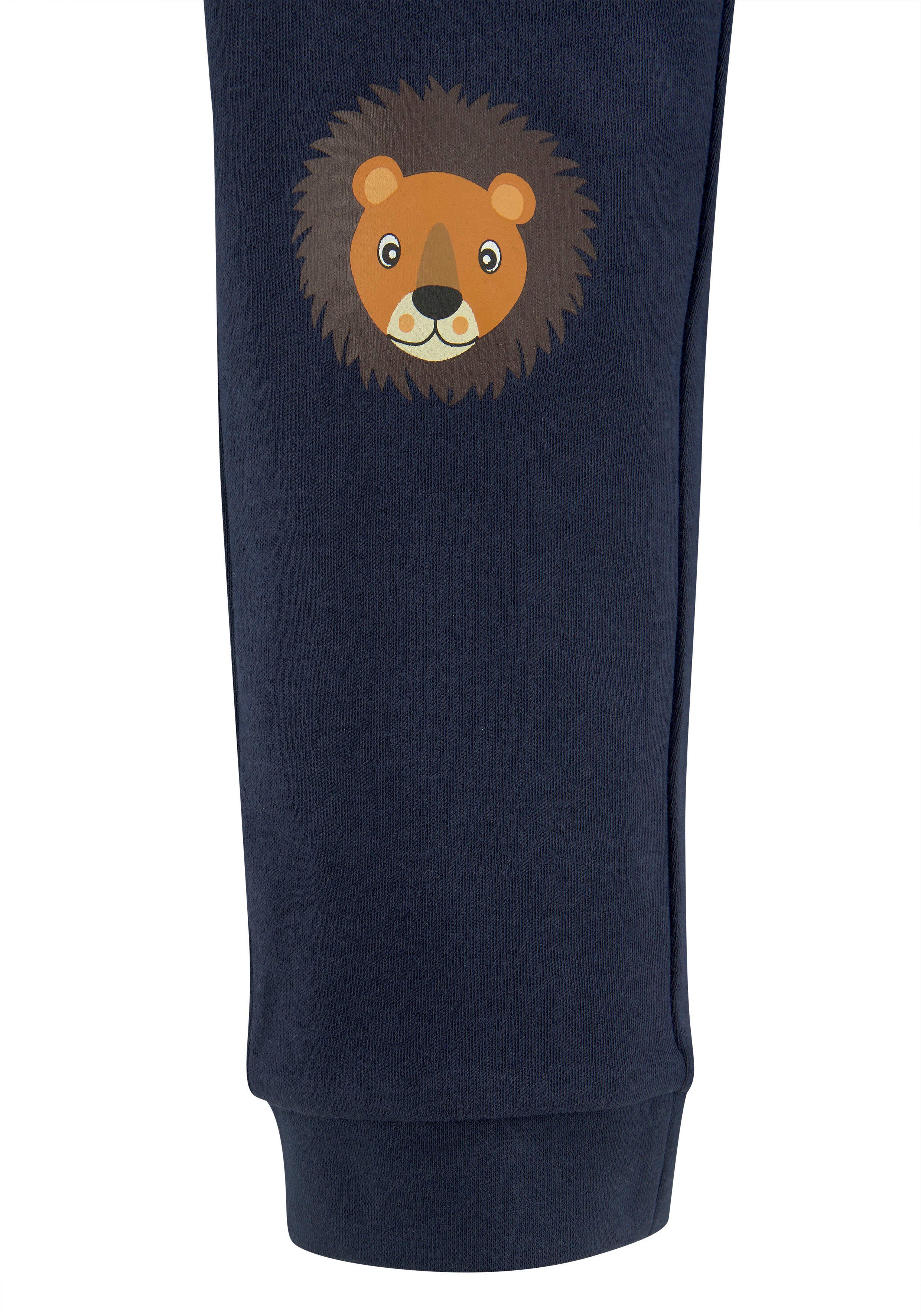 Löwendruck Hose & KIDSWORLD mit (2-tlg) Shirt
