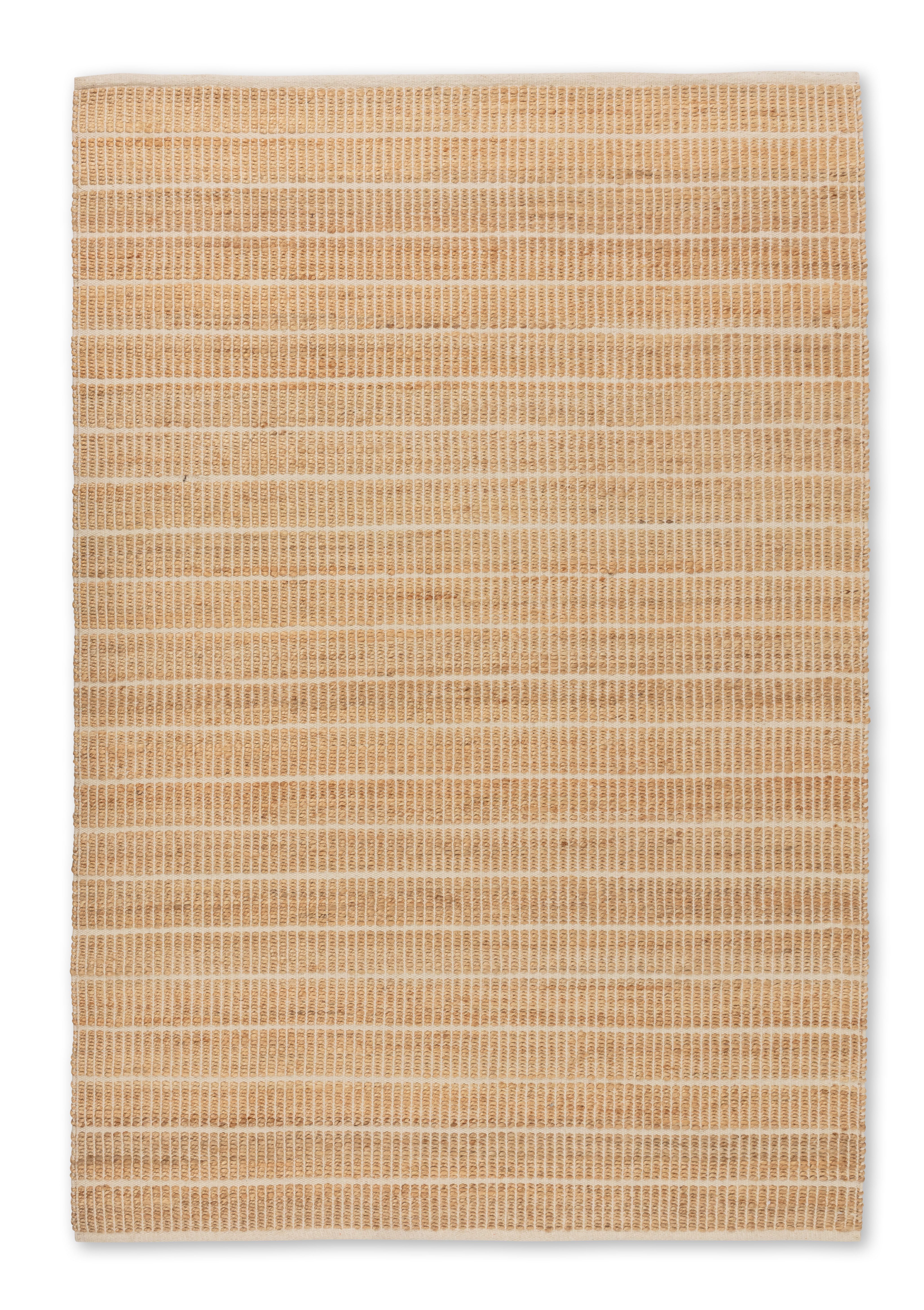 SCHÖNER WOHNEN-Kollektion Teppich Nalaya, rechteckig, Höhe: 10 mm, Jute/Baumwolle, rustikale Haptik, Streifenoptik, Wohnzimmer