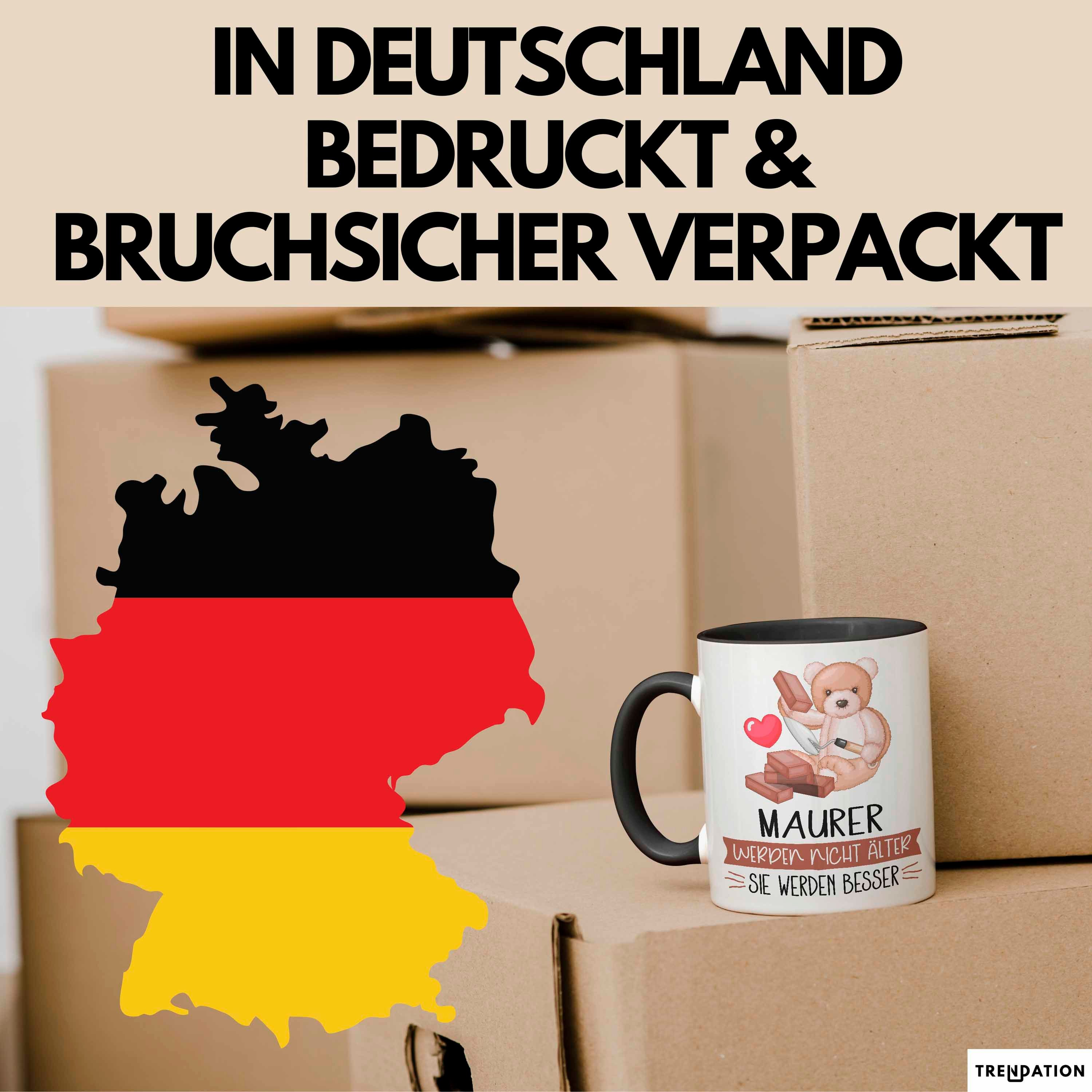 Trendation Tasse Maurer Werden Nicht Älter Sie Werden Besser Maurer Handwerk Geschenk T