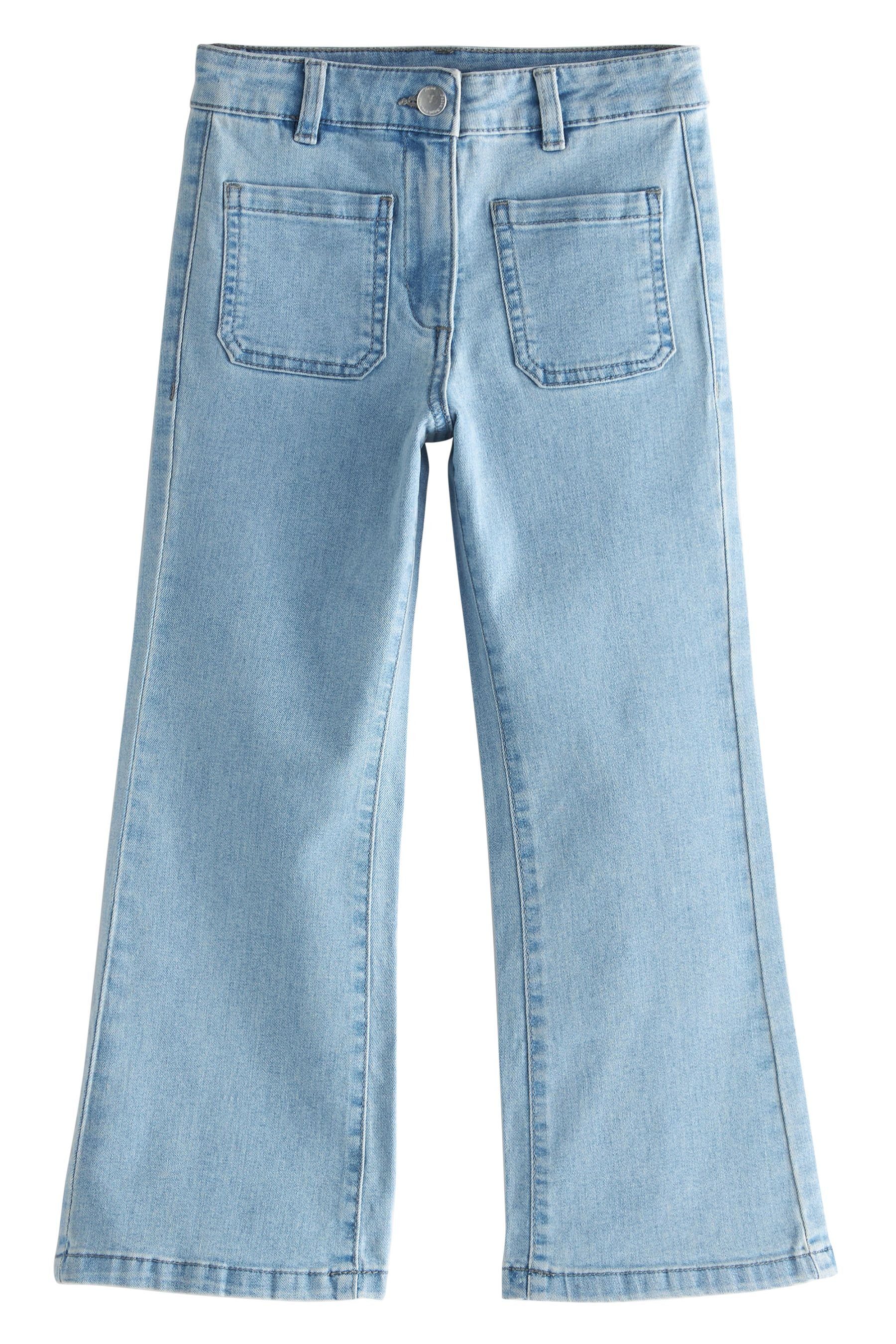 Next Push-up-Jeans Jeans mit Schlag (1-tlg) Light Wash