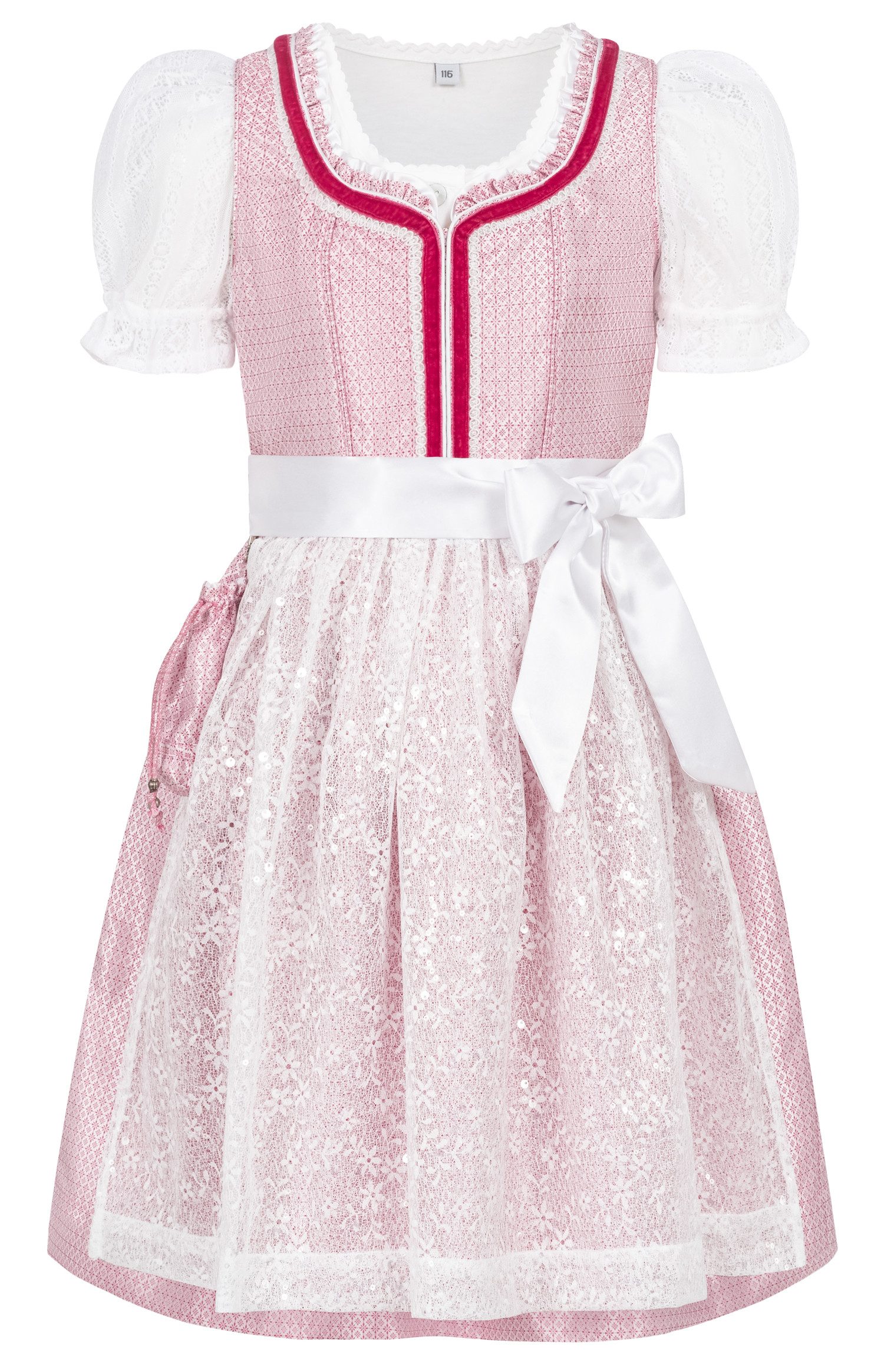 Nübler Дирндль Kinderdirndl Lina in Rosa von Nübler