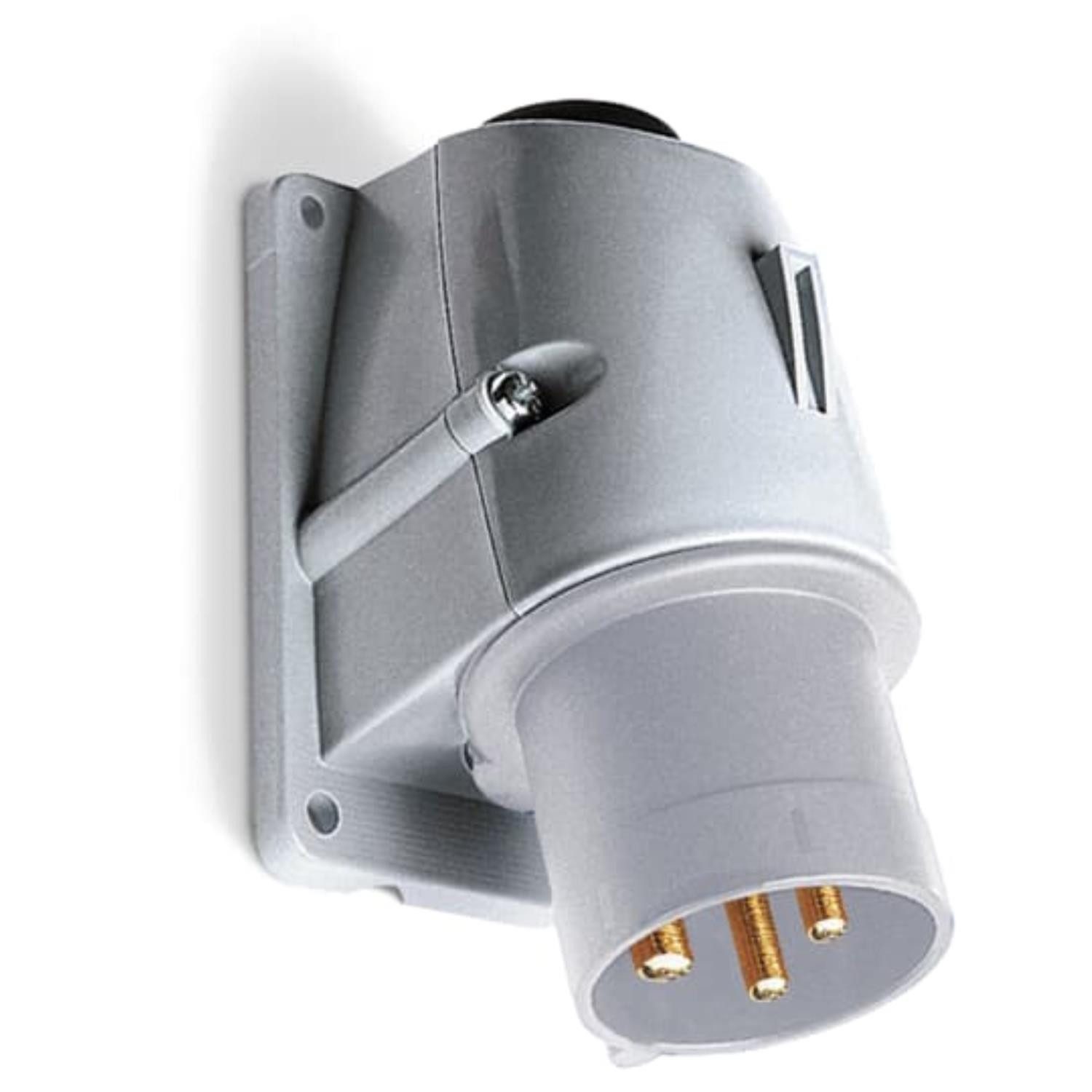 Amphenol CEE-Stecker Titel:32 Ampere CEE Wandsteckverbinder 4-polig (3P+PE) Stift, Kodieru, (CEE Stromverteiler)