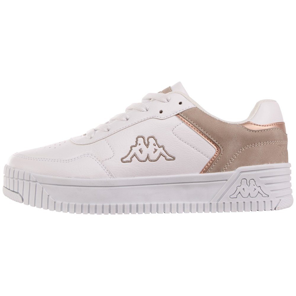 Kappa Sneaker - mit modischen Glanzdetails white-offwhite