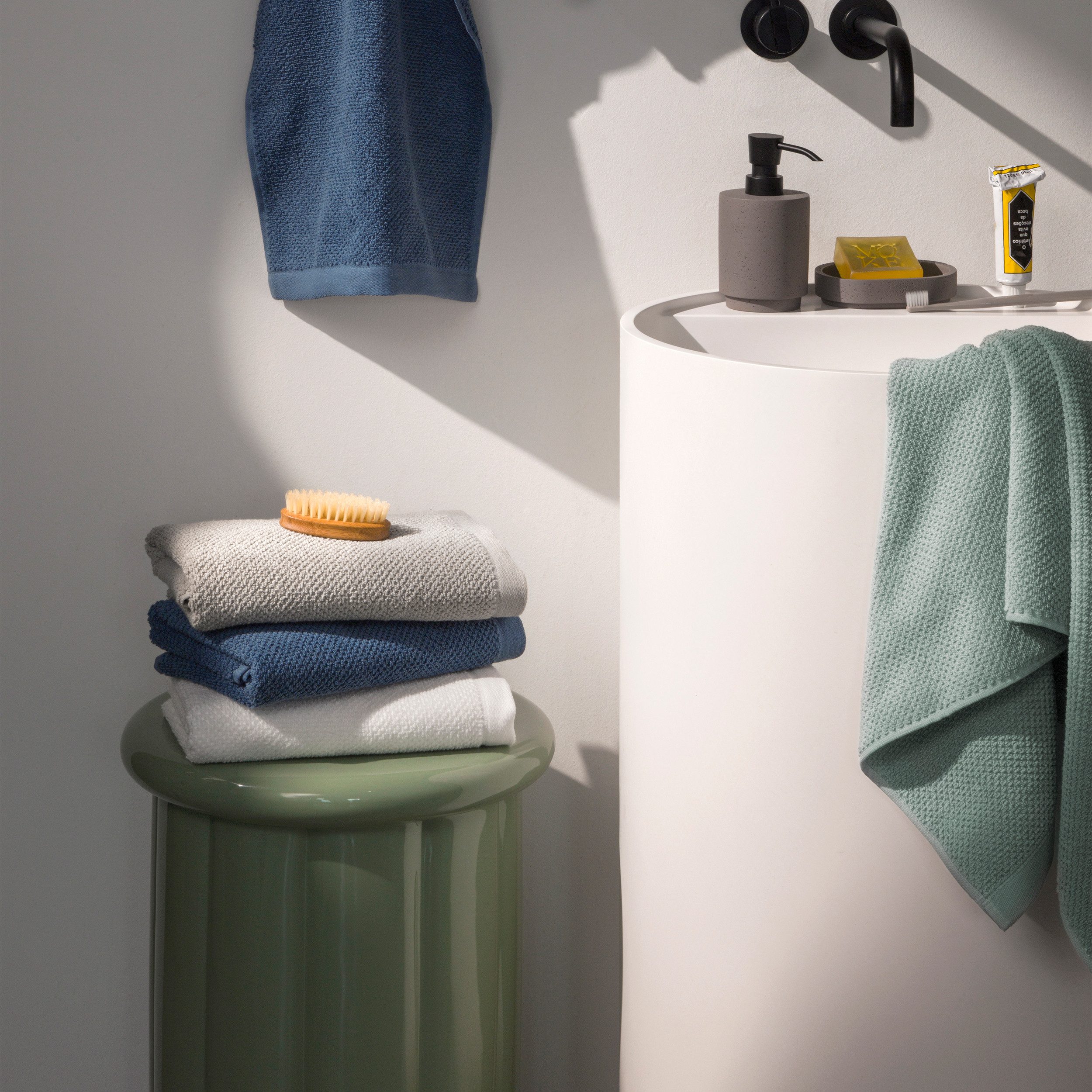 Möve Handtuch Bliss, Walkfrottier (1-St), Perlstruktur mit leichtem Massageeffekt