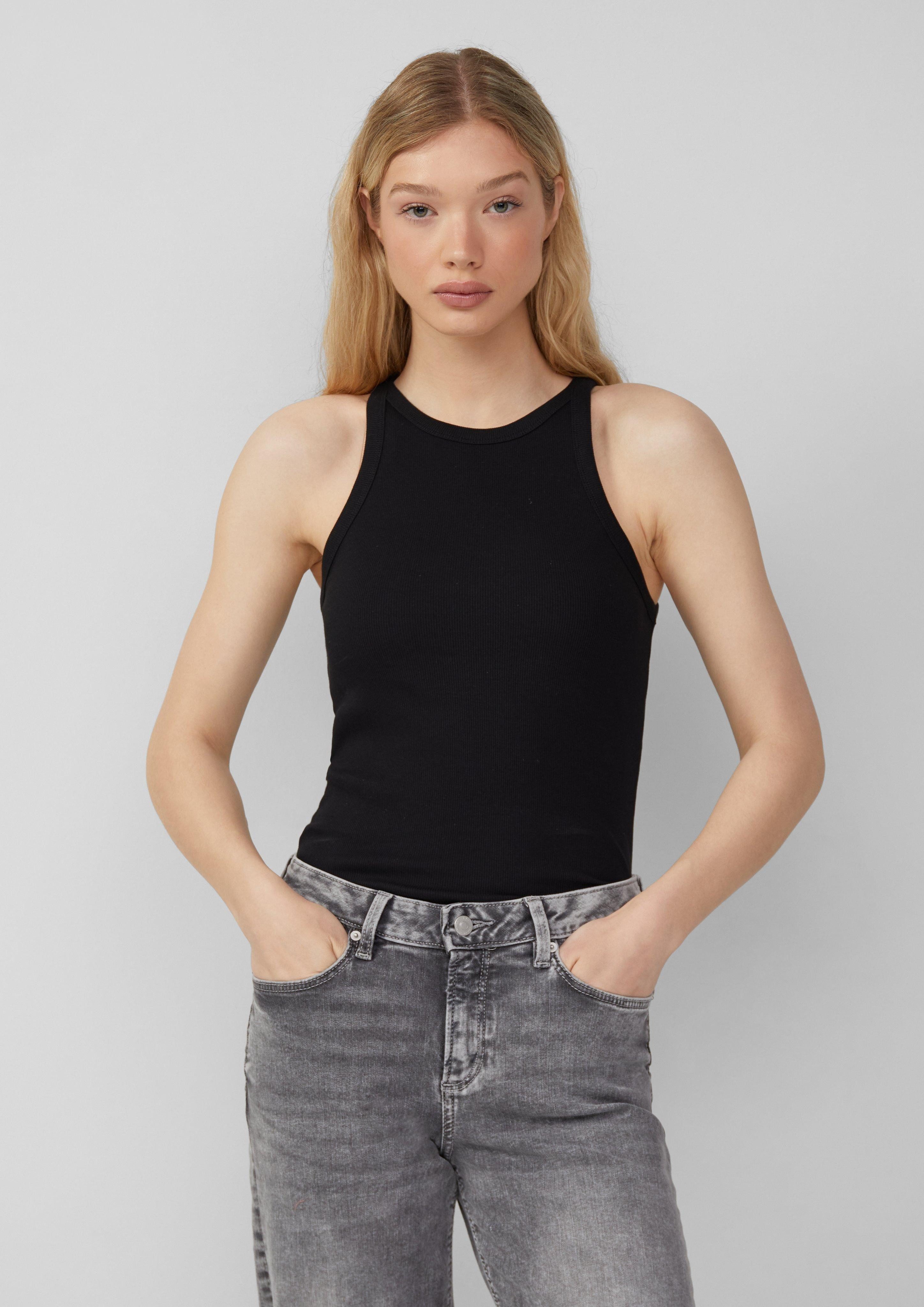 QS Shirttop Geripptes Tanktop Paspel günstig online kaufen