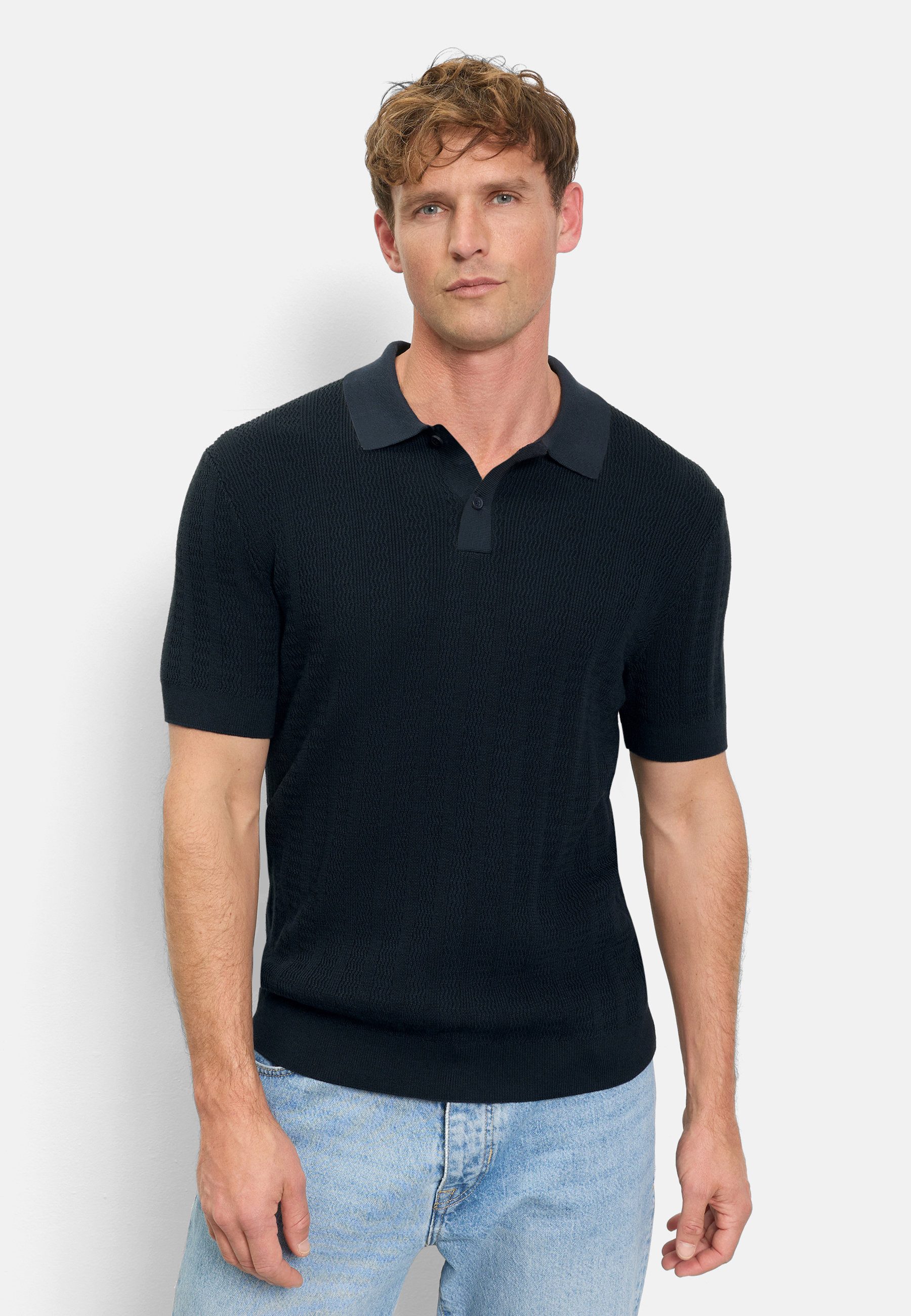 OLYMP Poloshirt OLYMP Casual Strick