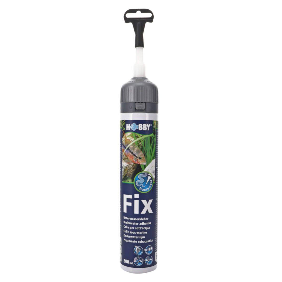 HOBBY Aquariendeko Fix Unterwasserkleber, transparent, 200 ml