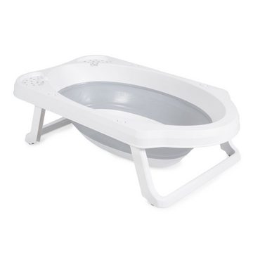 Cangaroo Babybadewanne faltbare Babybadewanne Maui, 84 cm lang, Wasserablauf, Ablagefächer