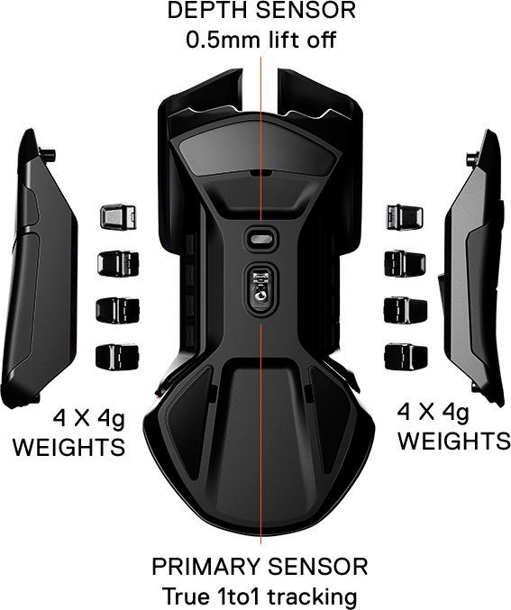 SteelSeries Rival 600 Gaming-Maus (kabelgebunden)