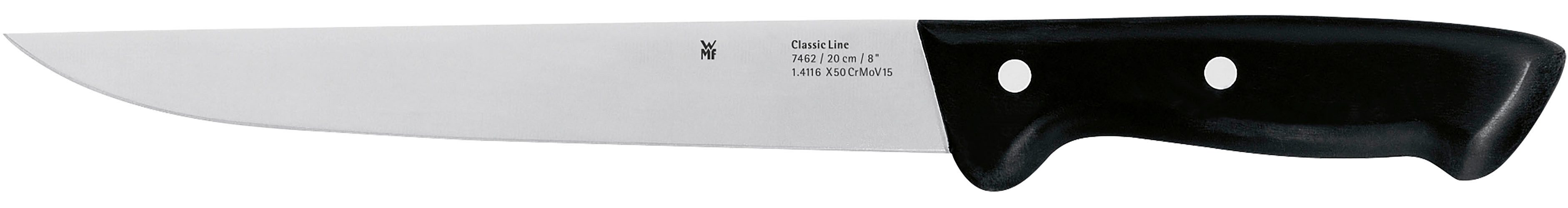 WMF Fleischmesser Classic Line, 20 cm, langlebiger Spezialklingenstahl, genieteter Griff