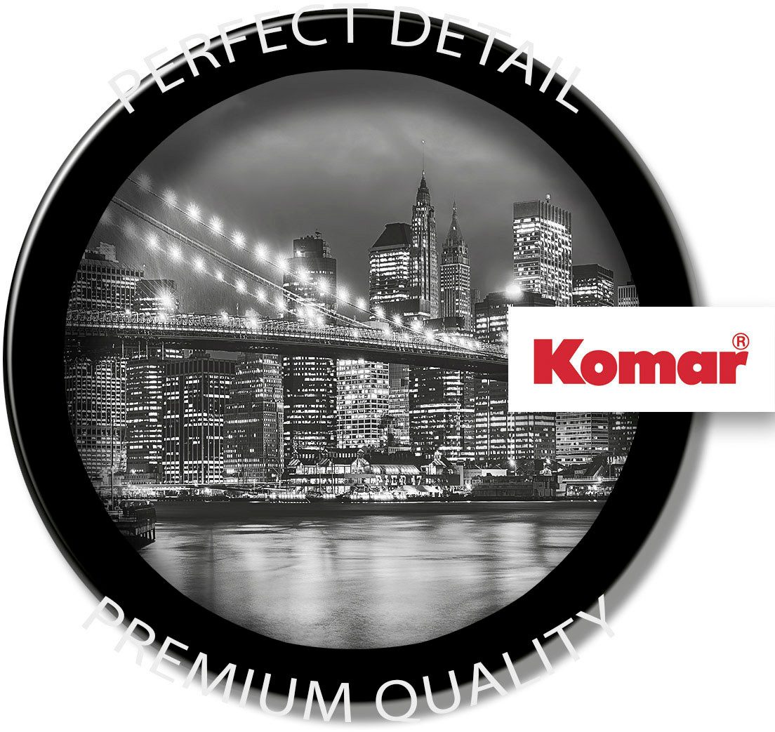Komar Fototapete Brooklyn B/W - Größe 368 x 254 cm, glatt, bedruckt, (Packung, 1 St), Wohnzimmer, Schlafzimmer