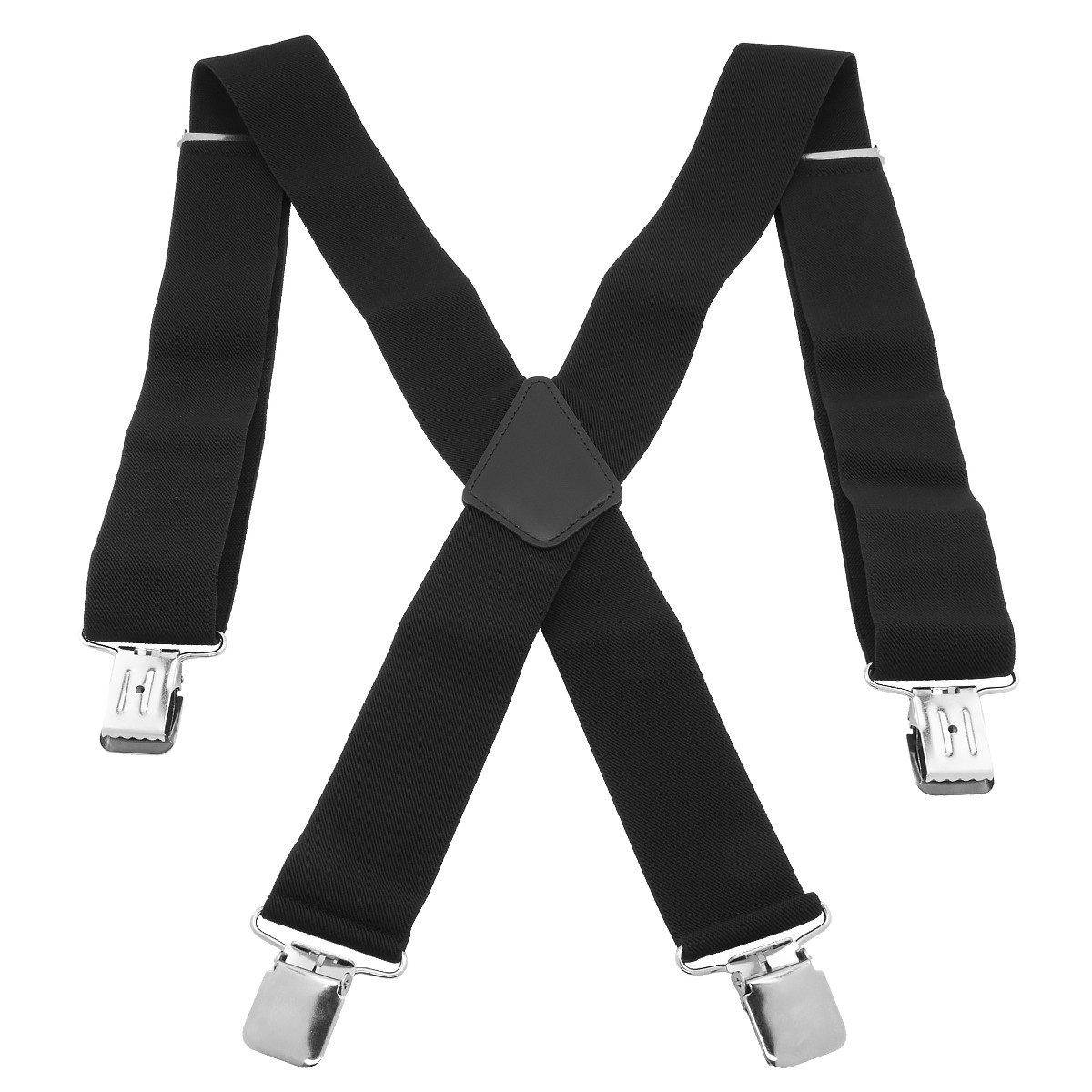 Hosenträger X-Form mit 4 extra starken Clips, 5 cm Breit, Einstellbar & Elastisch