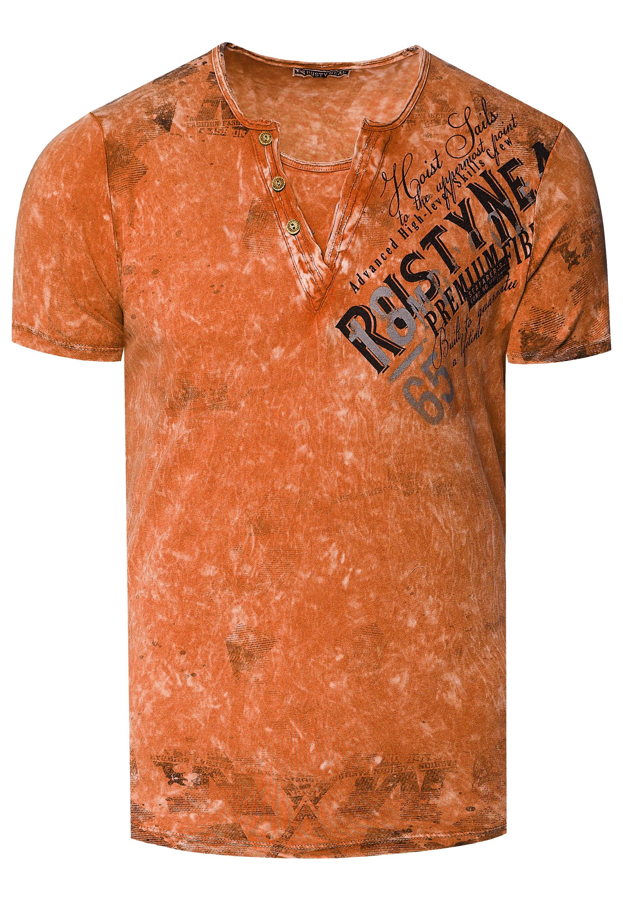 Rusty Neal T-Shirt im coolen Used-Look-Design