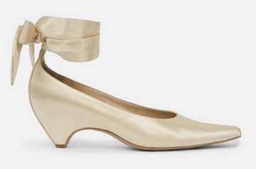 Stella McCartney Stella Mccartney Iconic Bow-tied Satin Silk Wrapped Ankle Pumps Schuhe Pumps