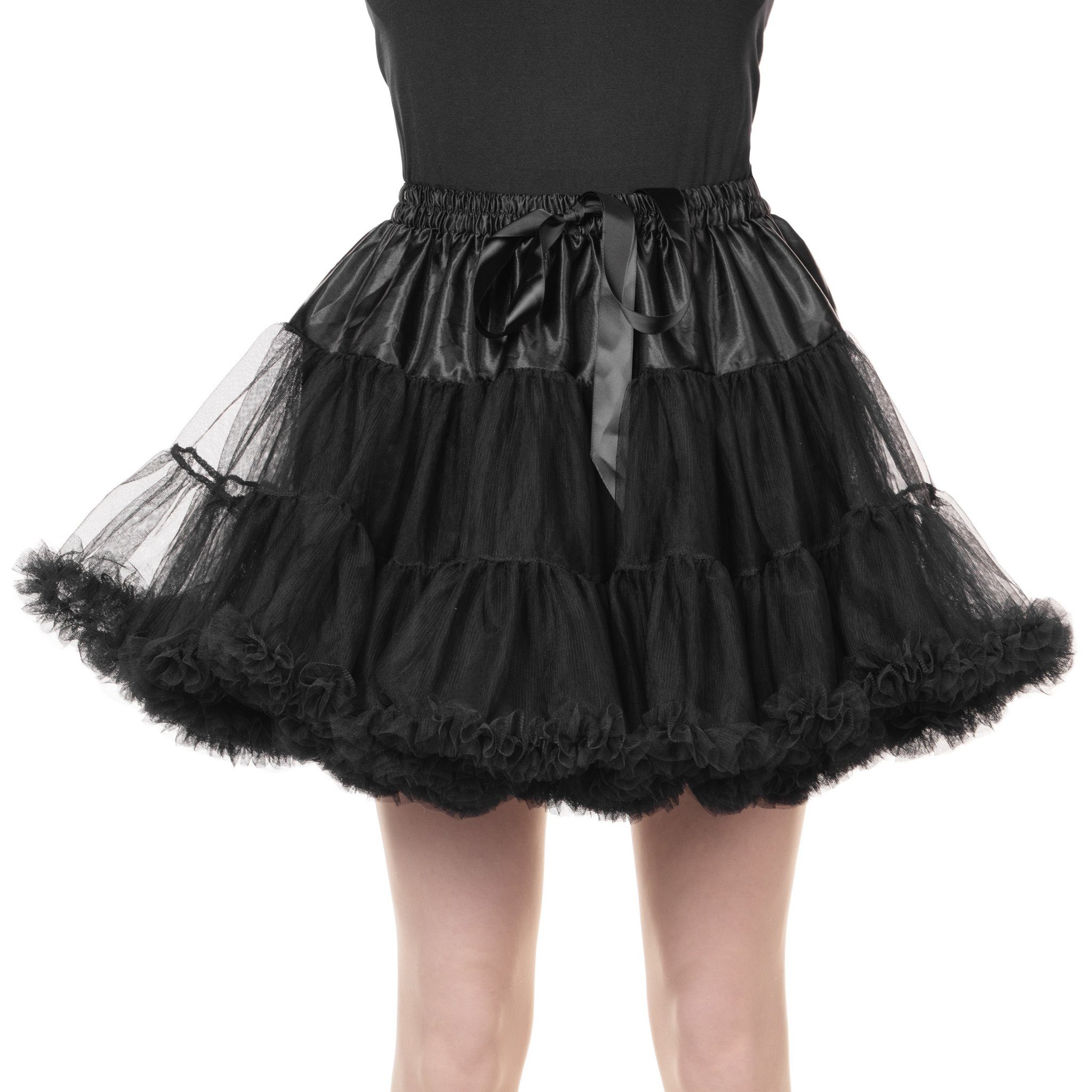 Metamorph Kostüm Rüschen Tutu schwarz - für Halloween Kostüm, Hochwertiger günstig online kaufen